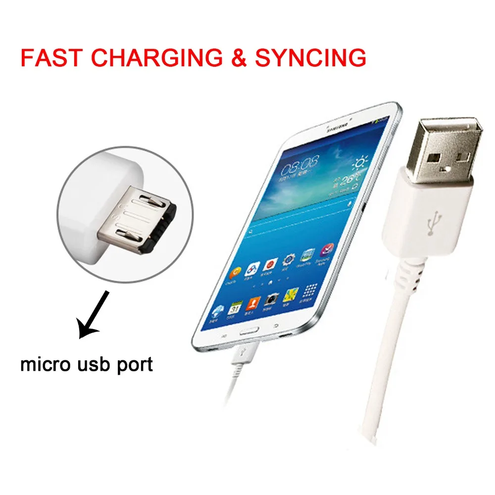 Micro USB Cable 3A Fast Charging Microusb Data Cables For Samsung Xiaomi Huawei Android Mobile Phone Chargers For Phone Cable