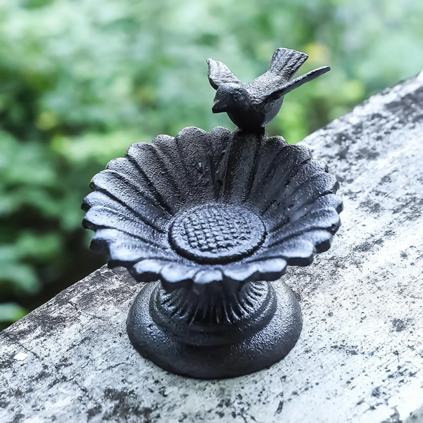 

Bird Bath Decorative Metal Feeder Garden Decor Bird Water Bowl for Hummingbird Yard Backyard Lawn Garden Patio Deck Ground Table