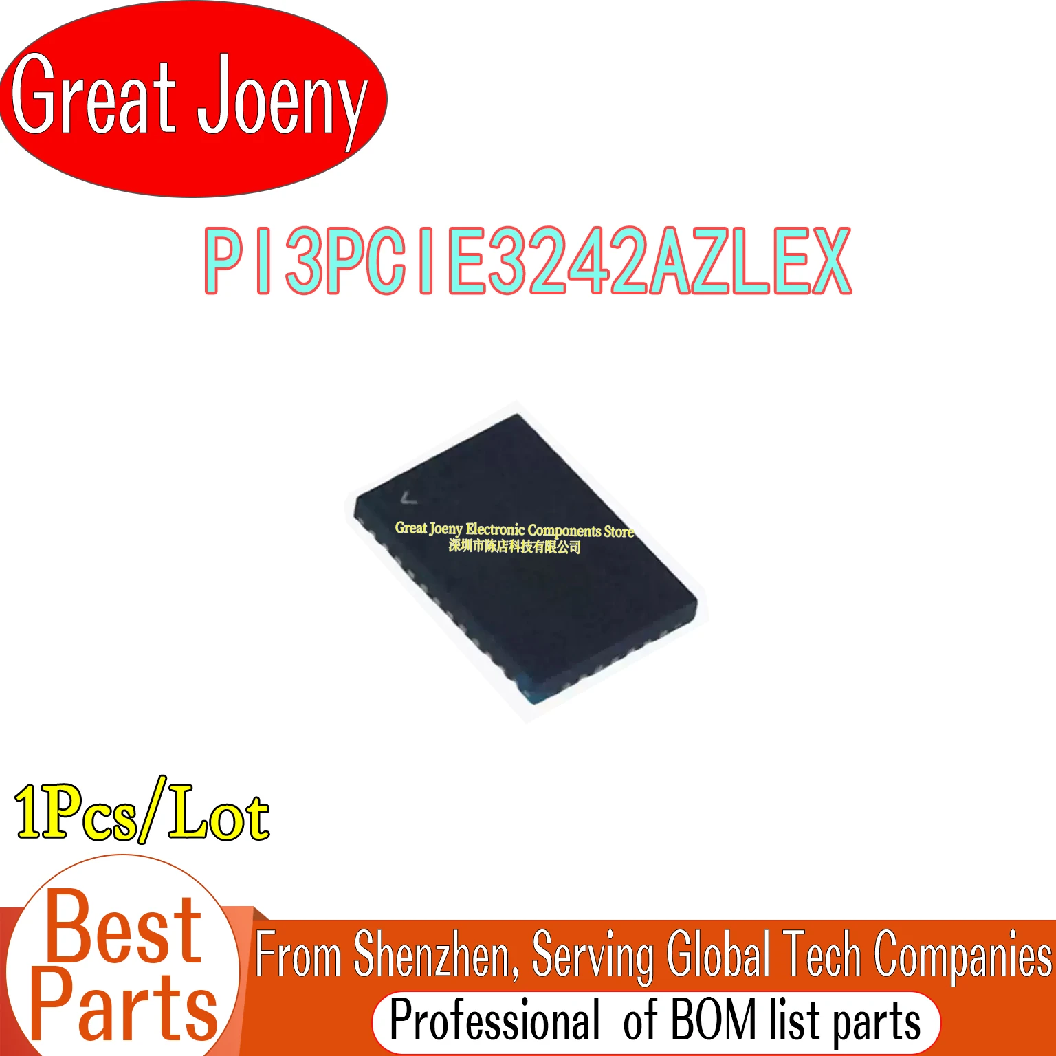 

100% New Original PI3PCIE3242AZLEX PI3PCIE3242AZLE IC Chipset TQFN-30
