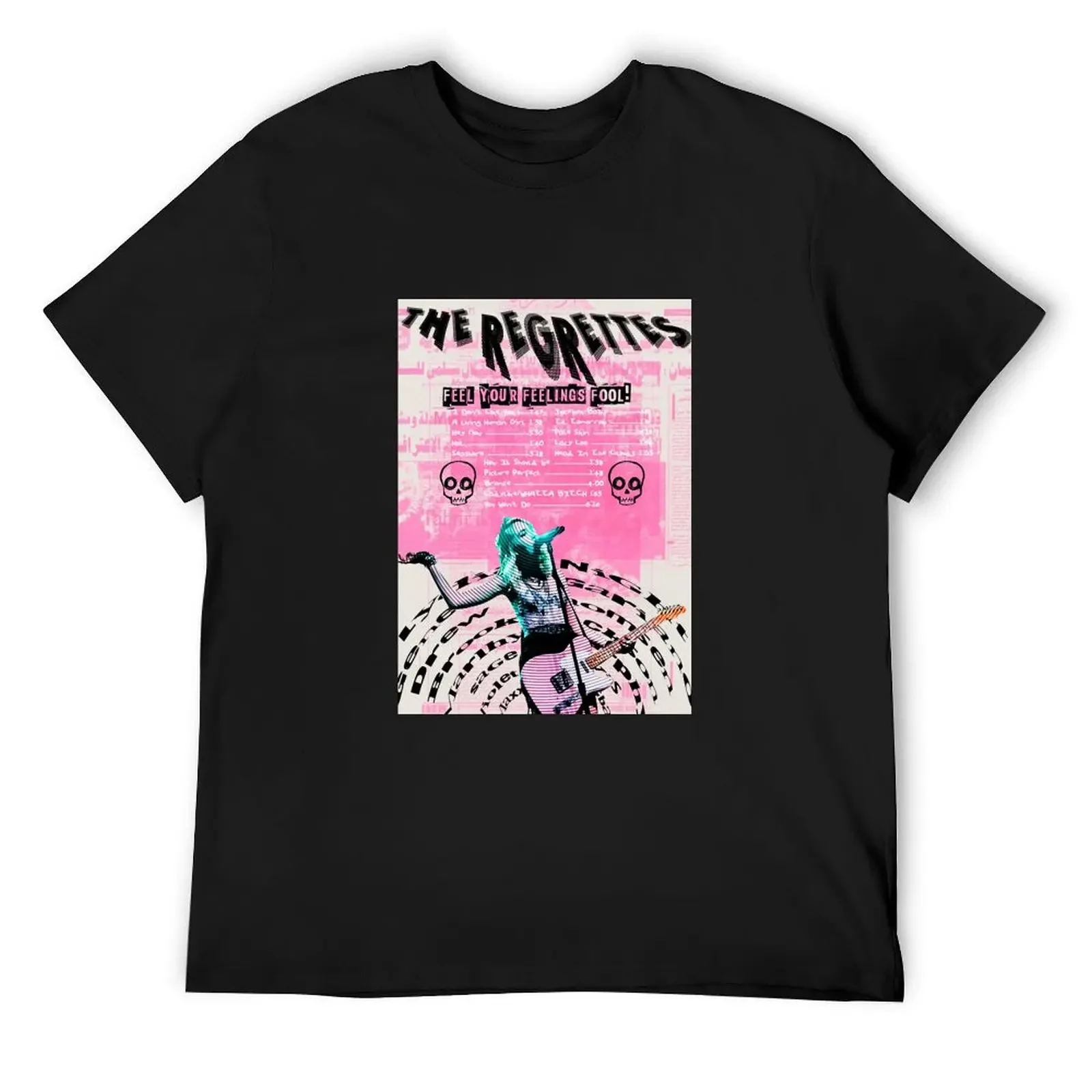 The Regrettes band Vintage T-Shirt blue archive oversized graphic tee graphic tee shirt mens tall t shirts