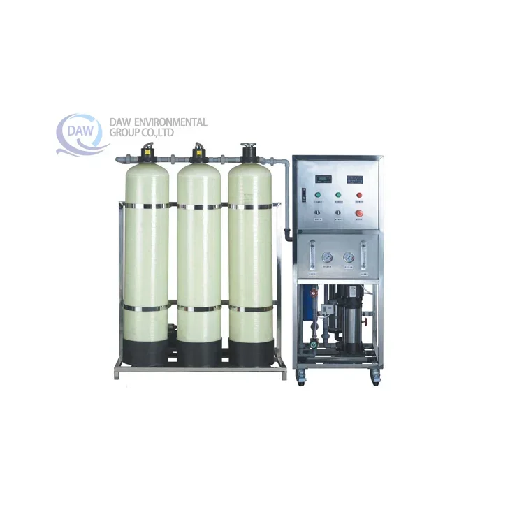 Water Purified Drinking machine Automatic PLC Industrial commercial RO 500Lph RO Filter water purifier