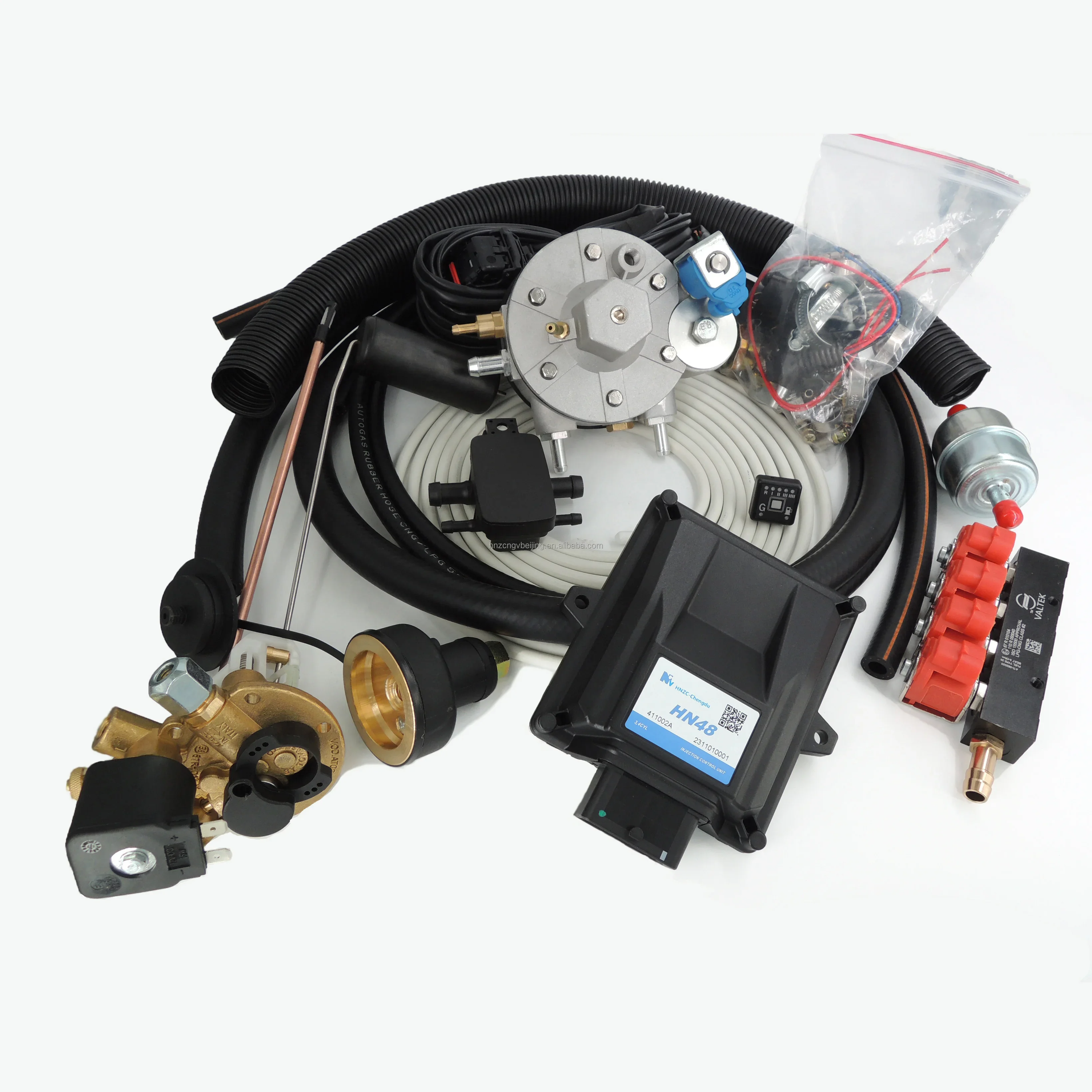 Low Energy Consumption Lpg 4 Cylinder Cng Conversion Kits Dual Fuel for Cars Gnv Propane Gas Multivalve Filling Valve