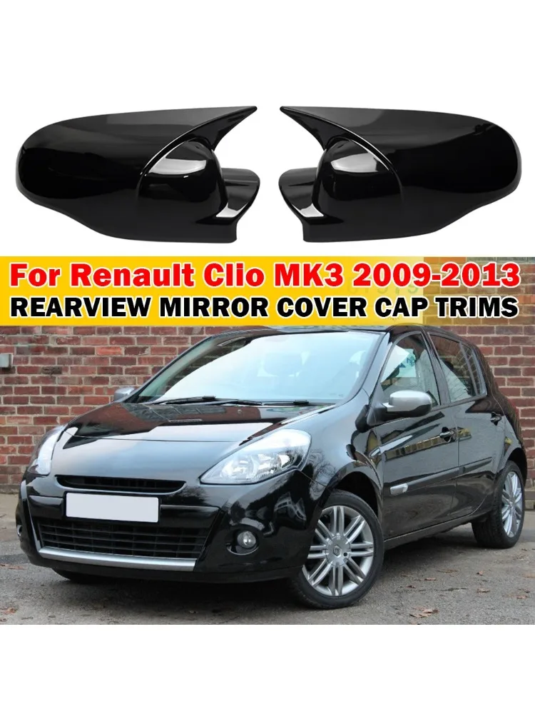 Voor Renault Clio MK3 2009-2013 Auto Sticker Achteruitkijkspiegel Zijspiegel Cover Wing Cap Exterieur Case Trim Accessoires Voertuig Decoratie - afbeelding 2