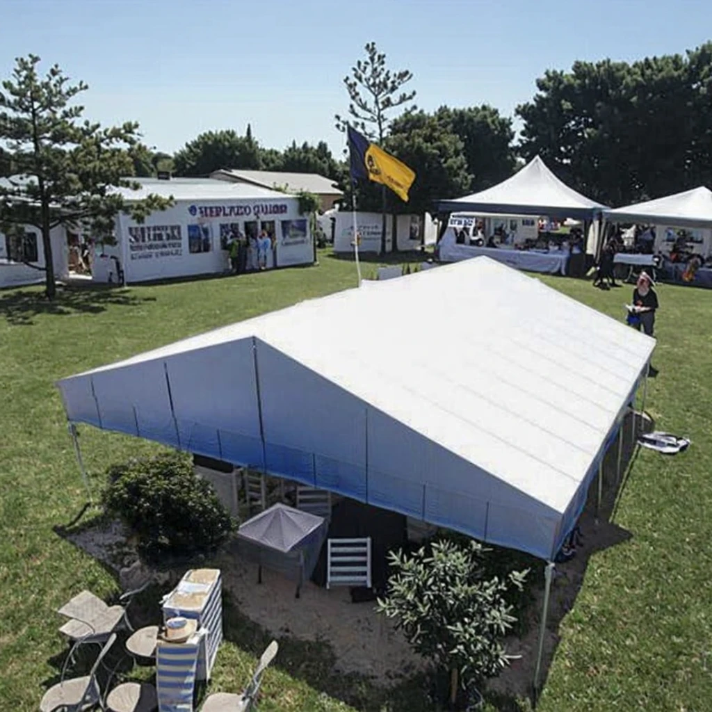 EXPO TENT Event Tent 20x20 40x60 40x80 Wholesale White Outdoor Wedding Exhibition Marquee Aluminum Ti-Alloy Poles Waterproof view 6