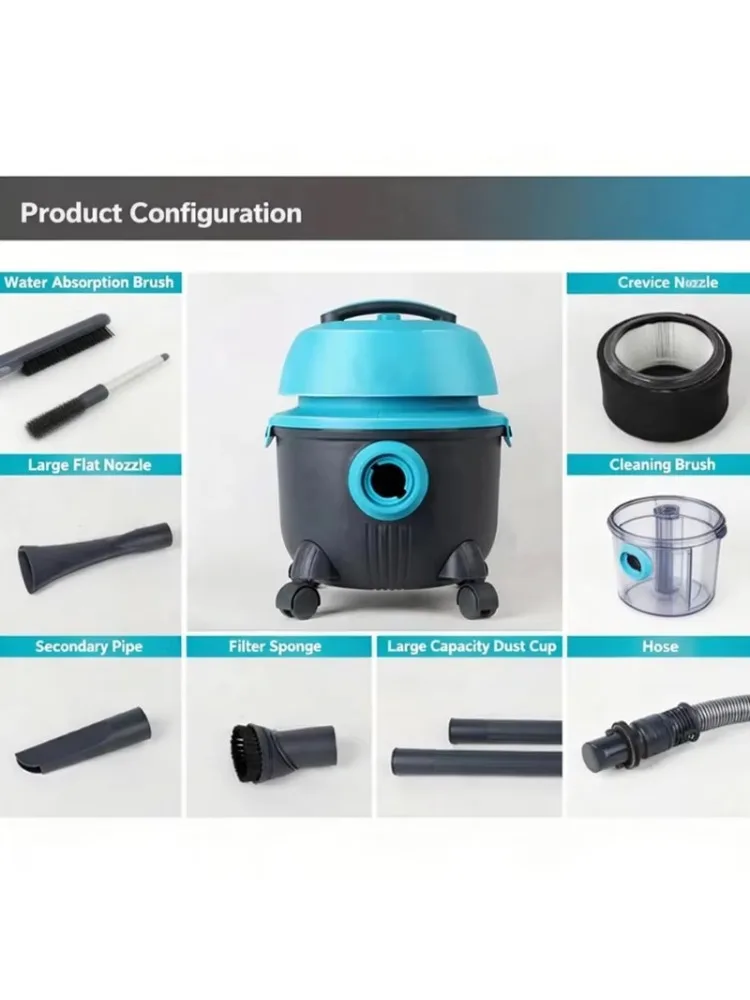 Bagless Bucket Type Wet Dry Dual-use Industrial Dust for Collector Commercial Hotel Water Suction Vacuum