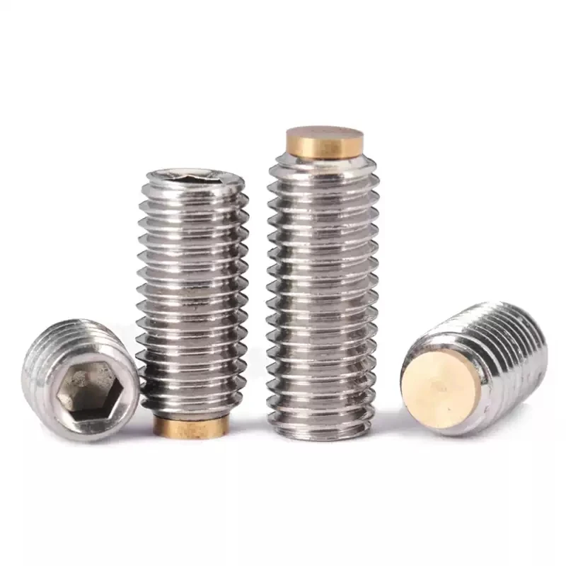 Socket Head Cap Screw M10 M12 M16 304 Stainless Steel Brass Raised End Copper Head Hex Socket Bolt Industrial Fastener Hardware