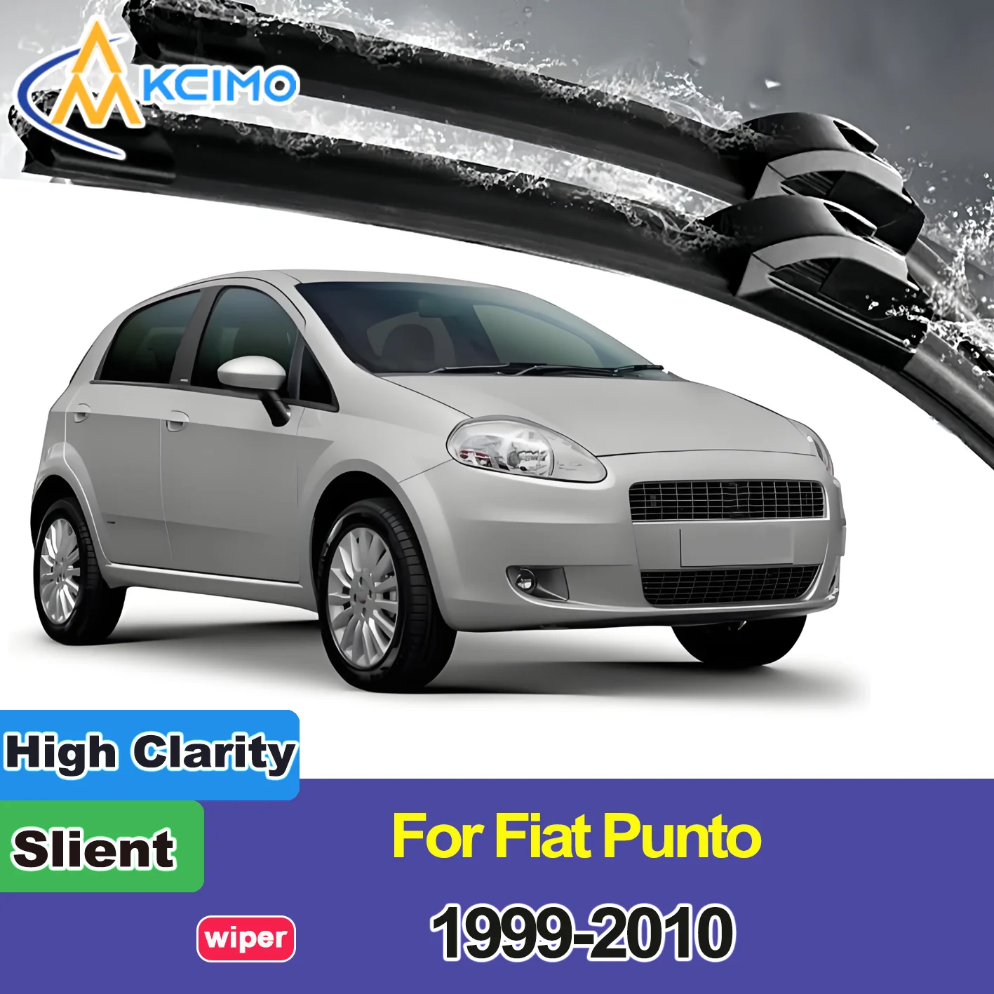 

2PCS New Front Windshield Wiper Blade for Fiat Punto 188 1999-2010 Fiat Punto Classic Zastava 10 Front Windshield Accessories