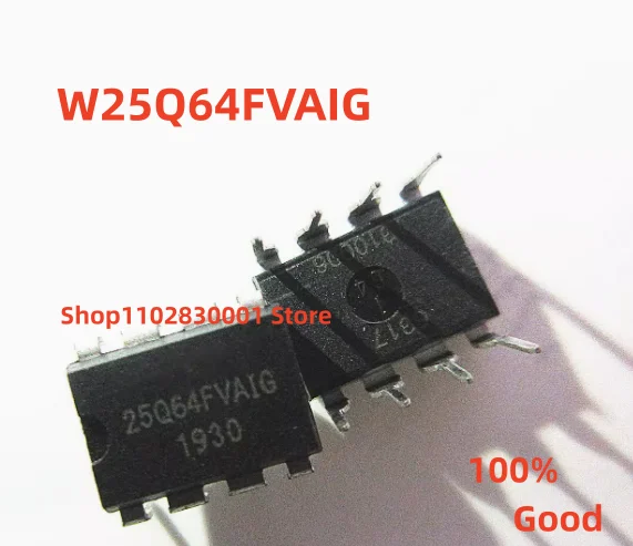 

50PCS W25Q64FVAIG W25Q64FVA1G DIP-8 IC Chip 100% Good In Stock