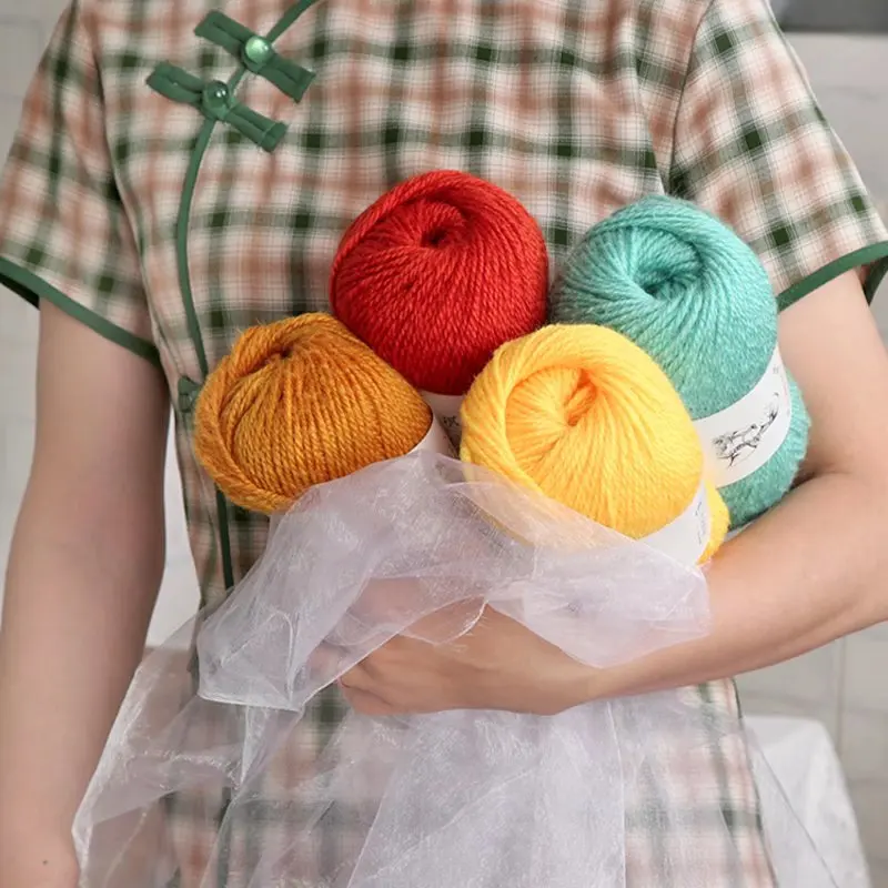2 كرات غزل الصوف رقم. 1 موضوع اليد وشاح محبوك أبلى قبعة غزل الصوف عصا إبرة سترة سميكة كرة صوف DIY بها بنفسك عاشق هدية قفازات كرة صوف 1 قطعة = 2 = 200 جرام