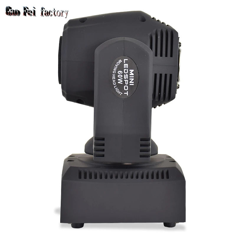 High-Quality New Design Mini Moving Head 60W LED Spot Light With 3 Face Prism Rotating Effect For DJ Party Dacne Floor Wedding