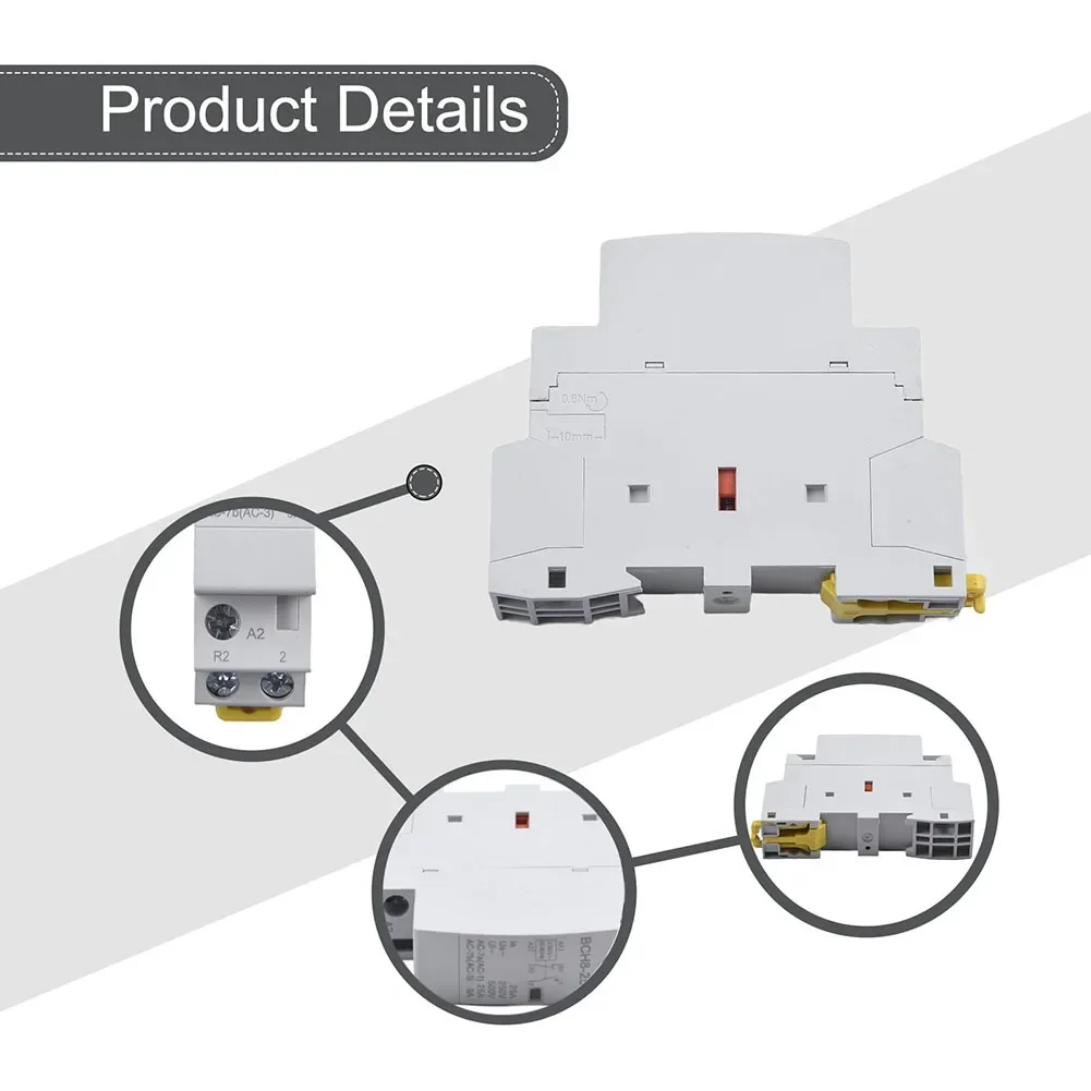 Contattore DC 25A contattore 24V DC installato nella scatola di distribuzione di piccole dimensioni salvaspazio facile installazione efficiente dal punto di vista energetico