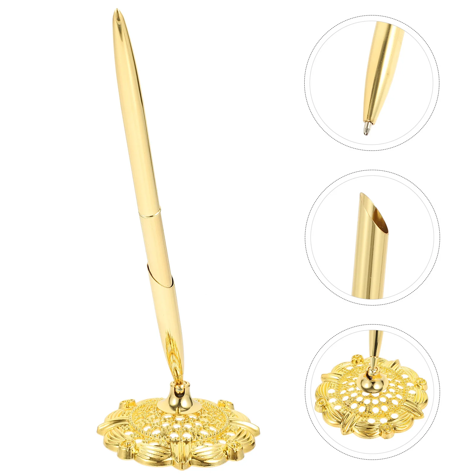 

2Pcs Signature Desk Ballpoint Pens Professional Decorative Business Writing Accessories Office Bank Conference Supplies