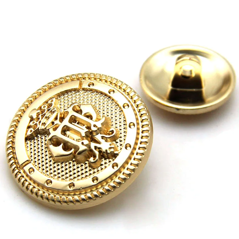 17mm Metal Buttons Scrapbook Round Gold British sewing accessories sewing supplies buttons for clothing buttons for crafts