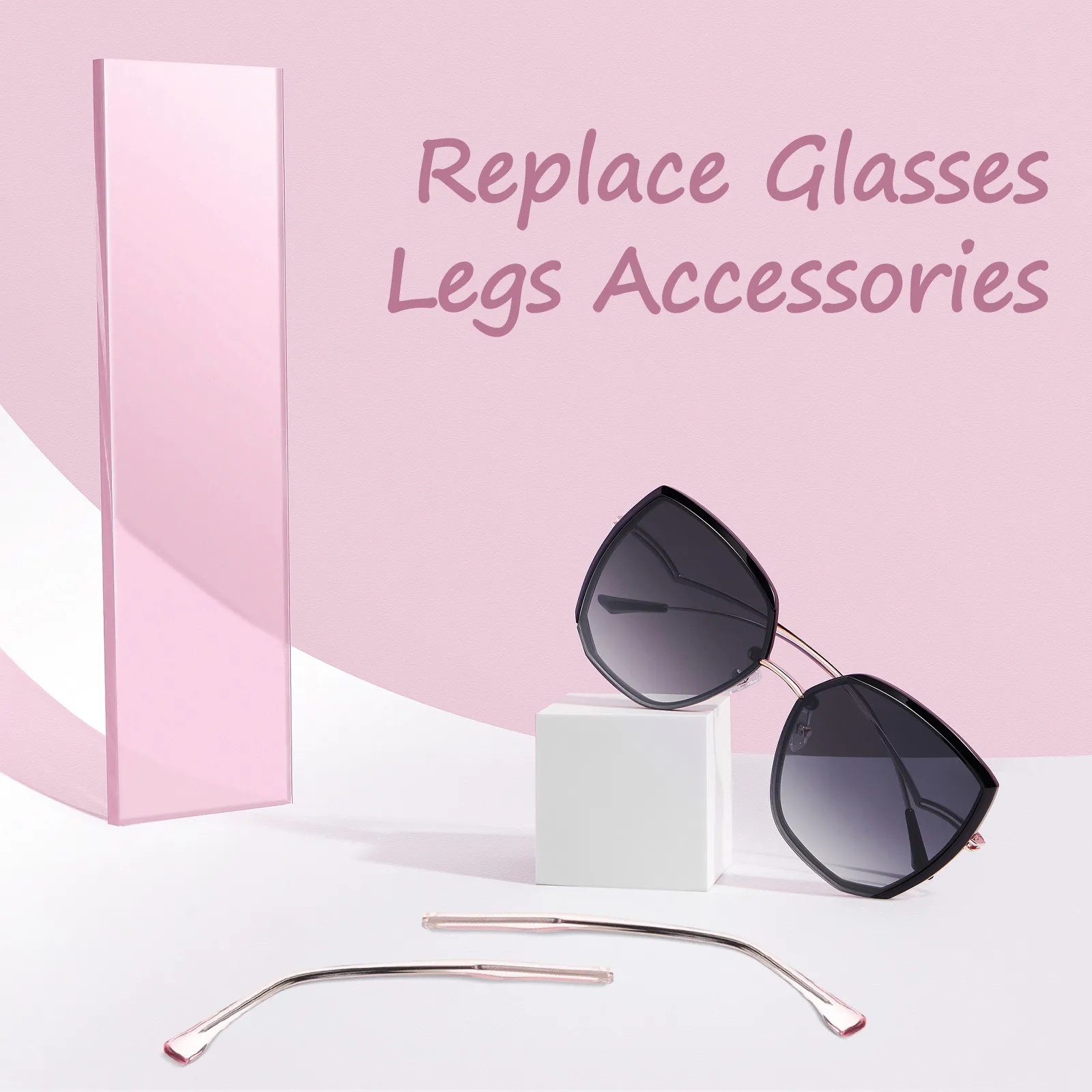 

1Pair Glasses Arm Replacement Sturdy Eyeglasses Temple Legs Repair Parts for Glasses Sunglasses Eyeglass Arms Universal