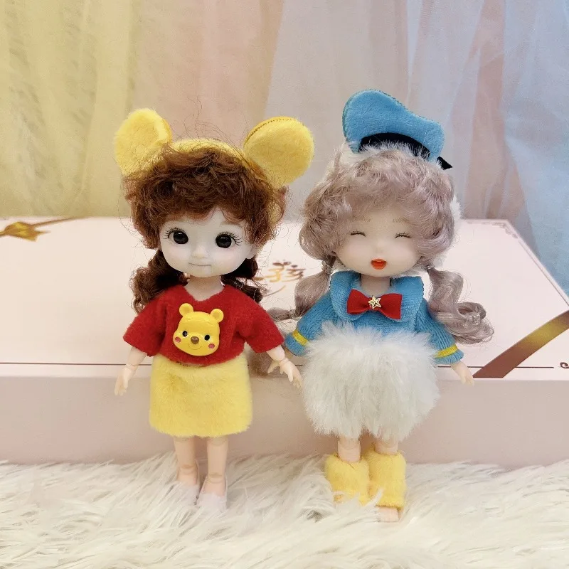 المد اللعب 16 سنتيمتر لطيف أفخم دمية محاكاة BJD دمية فتاة الفينيل دمية لعب الأطفال