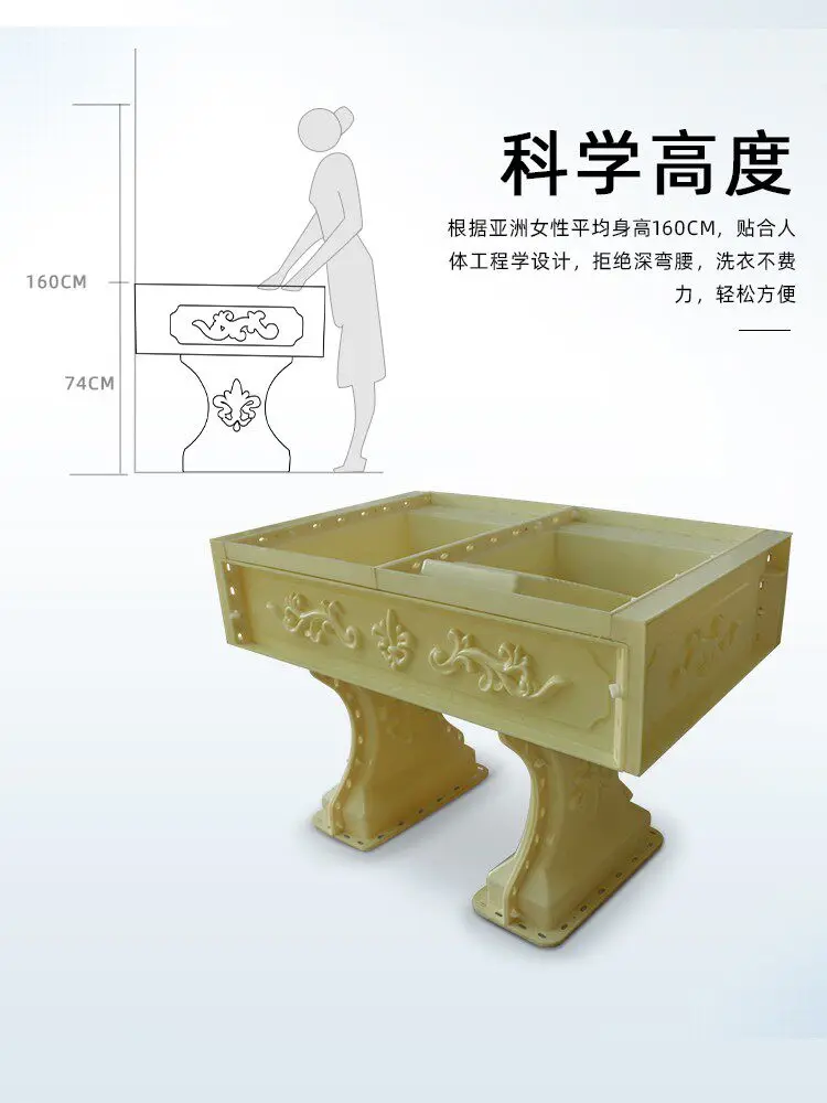 Laundry Pool Mold Wash Basin Model  Basin Pouring Pool  Table CementTable Basin Plastic Template