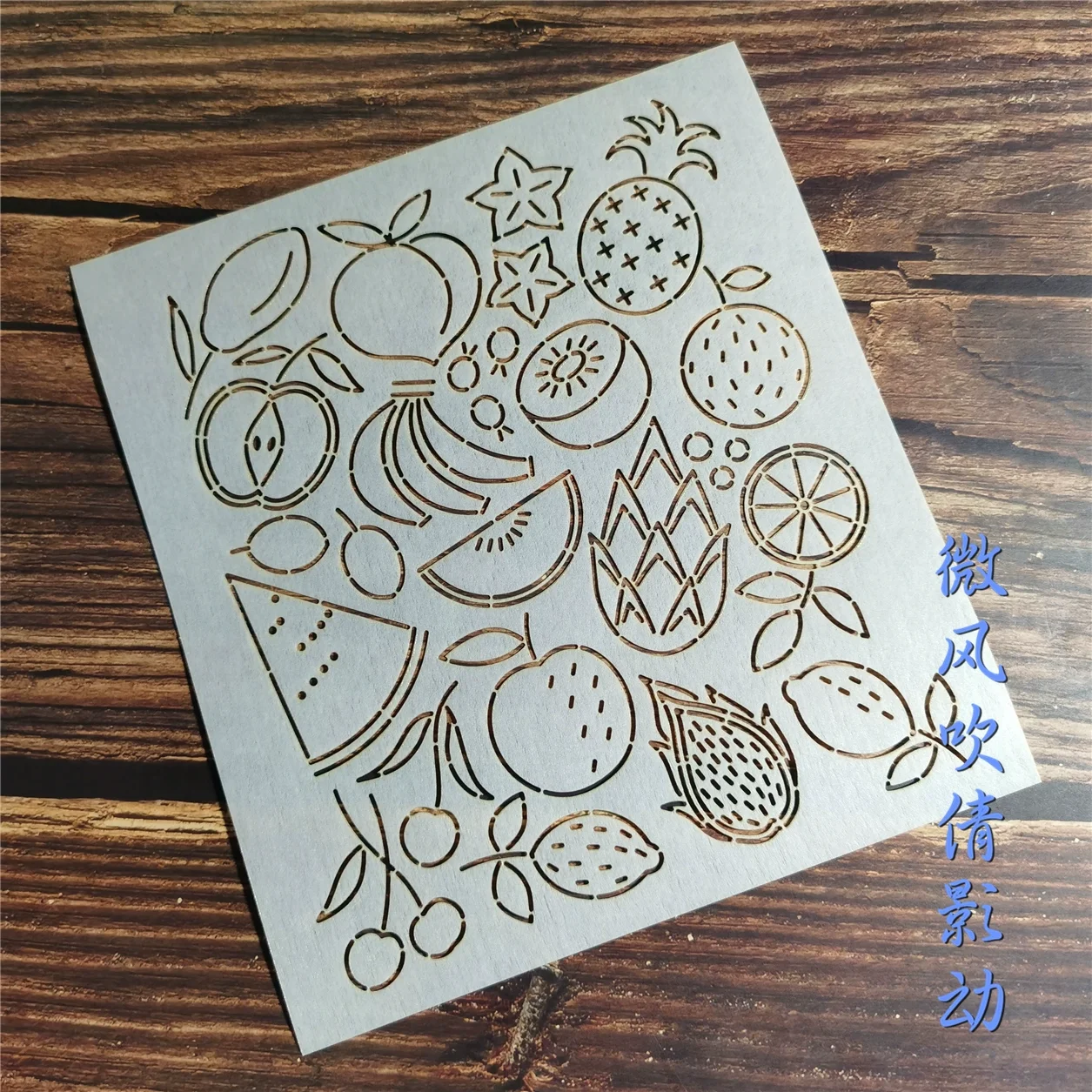 Reusable PET drawing formwork for Embroidery soft Quilting Sashiko Stencils Summer Fruits Rubbing and Tracing Template tracing