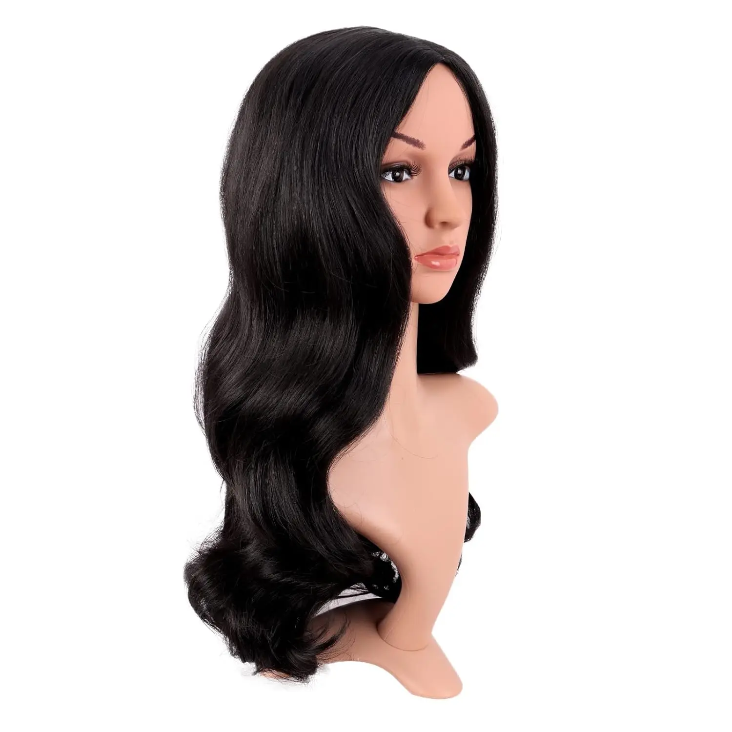 Fashion Long Synthetic Fiber Curly Hair Middle Part Cosplay Wig