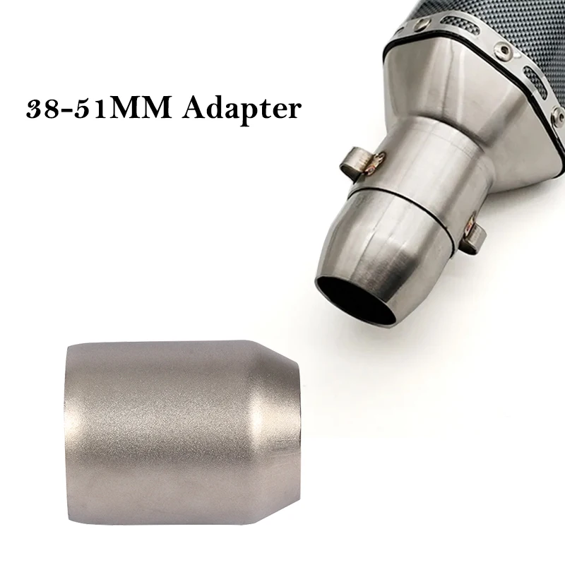 51MM To 38MM Diameter Welding Adapter Universal Motorcycle Exhaust Muffler Connect Welding Motorbike Exhaust Pipe Connect Pipe