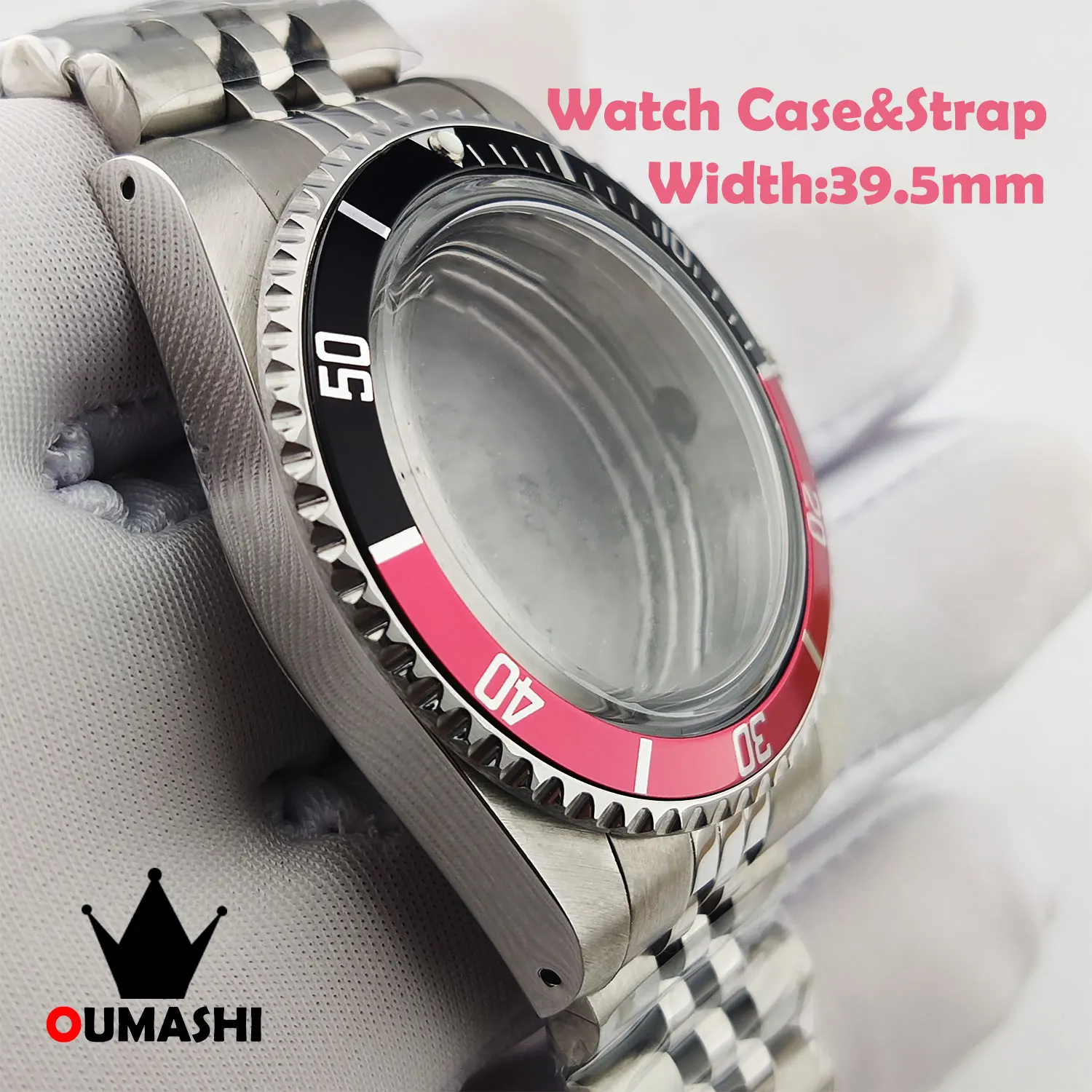 39.5mm NH Series watch Case & Band Combination Retro Classic Bubble mirror can be customized personalized logo case accessories