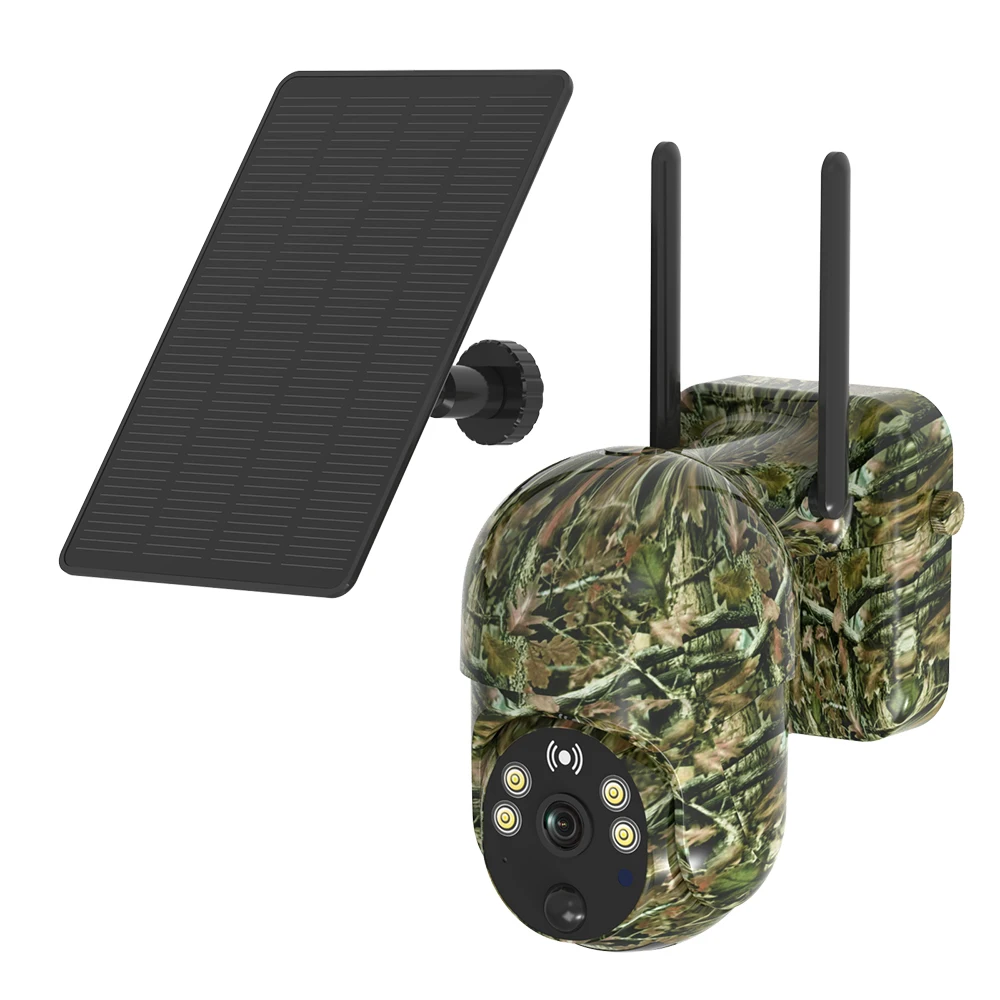 

ЕС 4G 3MP HD 10400 мАч PTZ камера для дикой природы солнечный цвет и ИК ночного видения уличные IP66 новые камуфляжные камеры безопасности для охоты