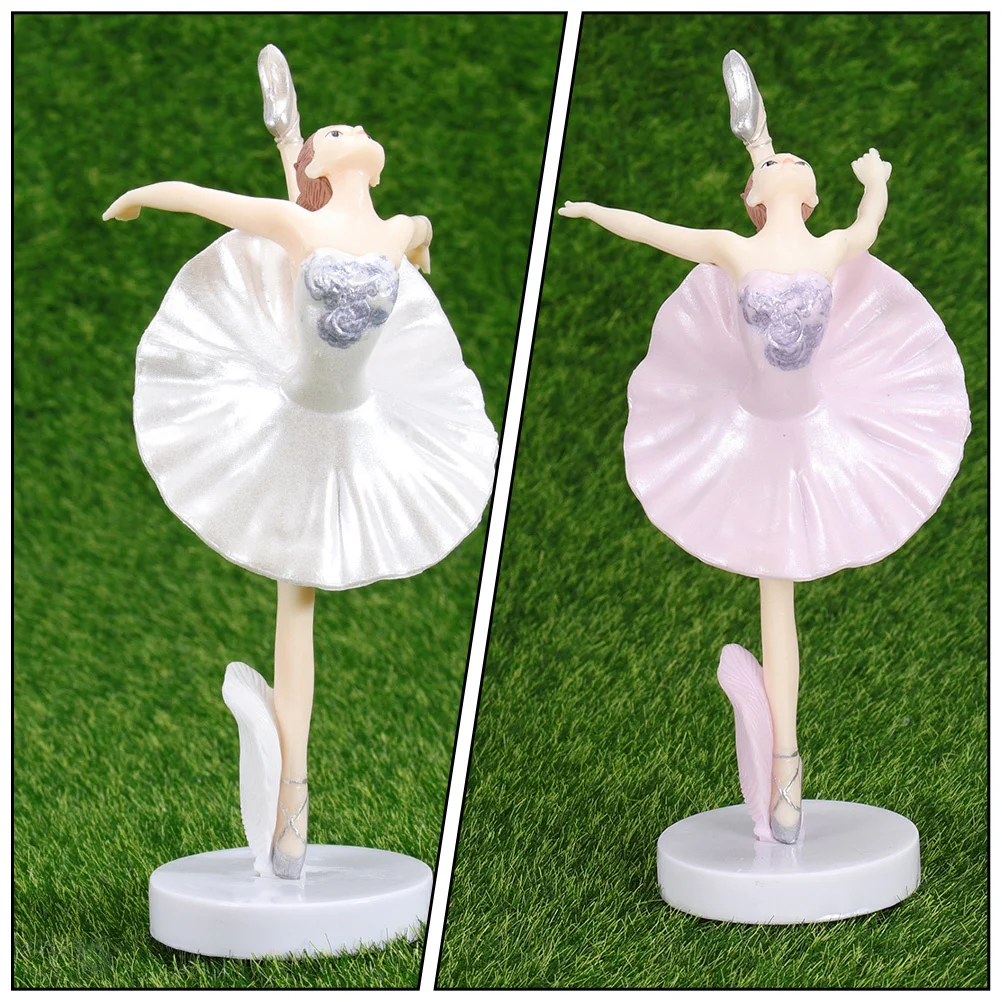 

6Pcs Creative Ballet Girl Ornament Delicate Elegant Ballerina Decor Household Home Decoration Stylish Adornments for Tabletop