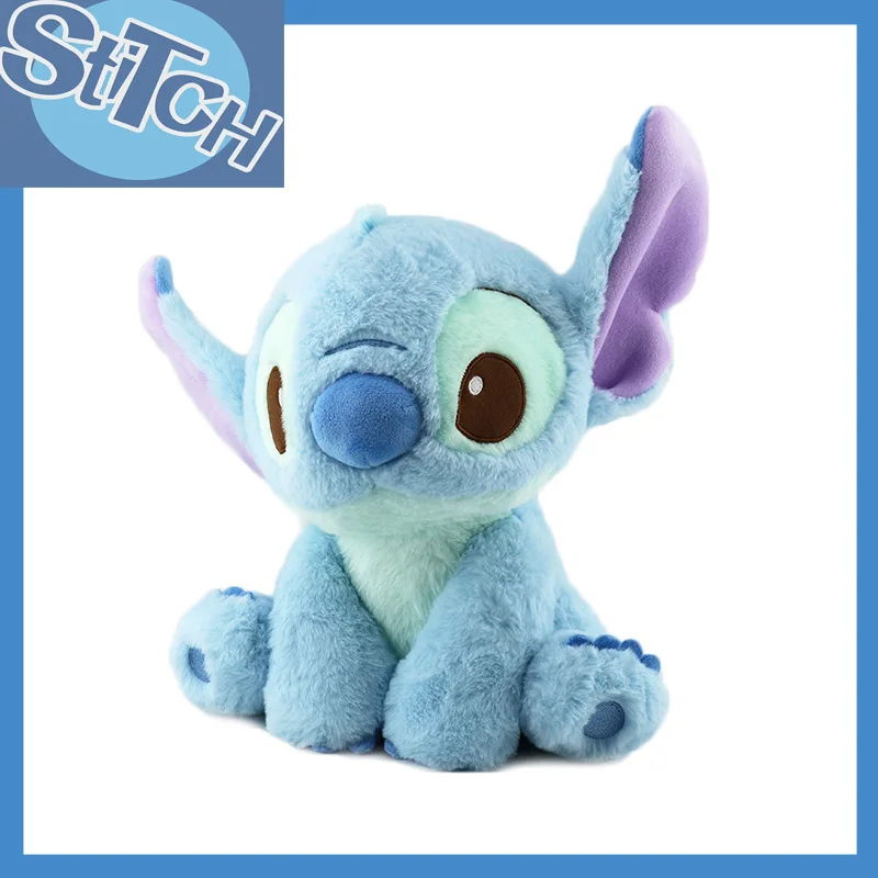 30cm Disney Stitch Kawaii Tilt Head Stitch Plush Doll Cute Cartoon Little Monster Doll Children's Birthday Gift Couple Gift