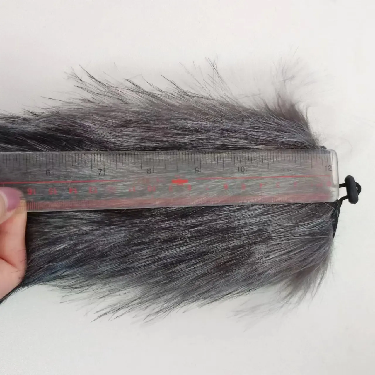 AOSHEN Deat Cat Outdoor Artifical Fur Wind Muff Windscreen Shield for Boom Pole Mic Foam Long Hair Drawstring