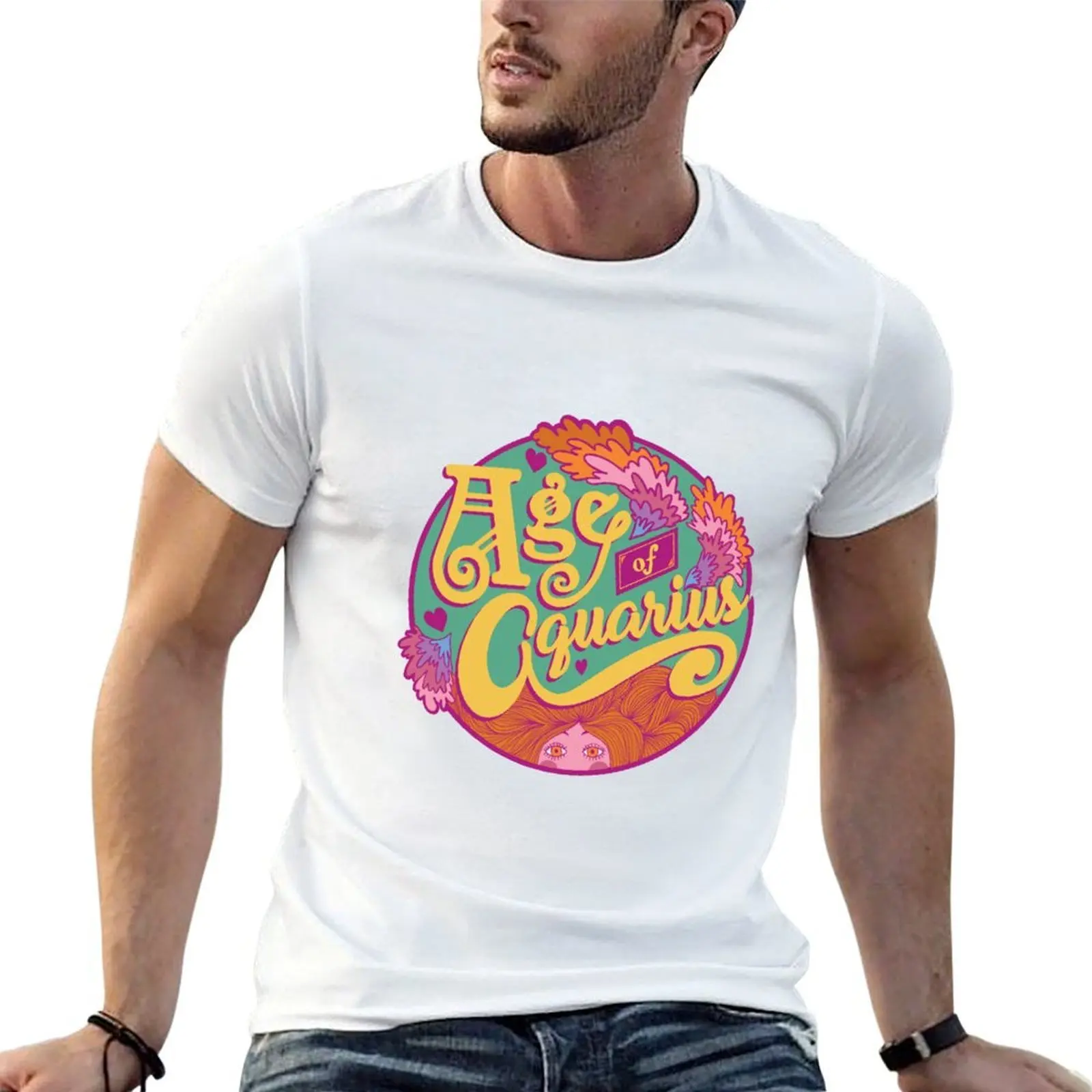 Age of Aquarius T-Shirt vintage t shirts tees T-shirt men