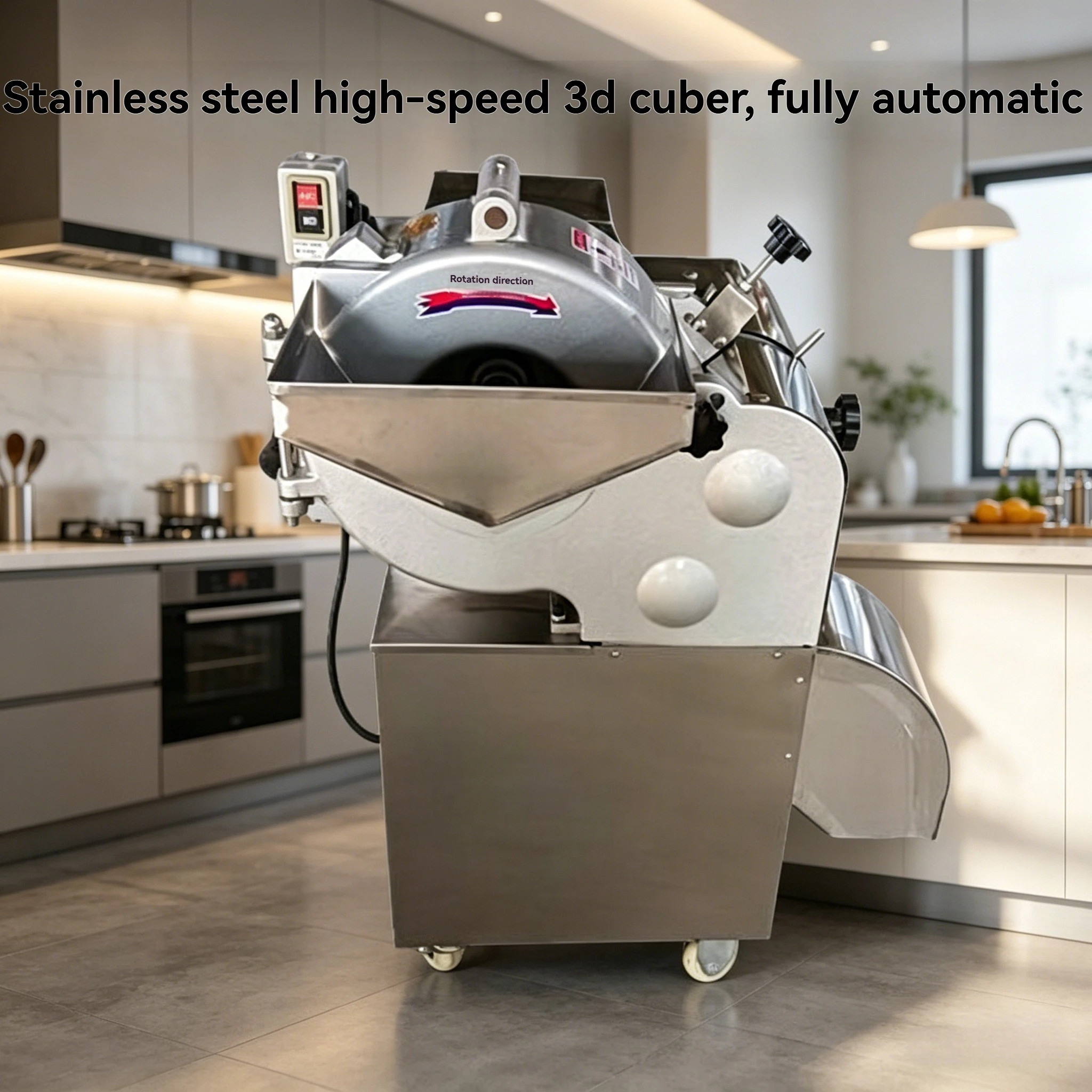 

Stainless Steel Fully Automatic Meat Cube Cutter High Speed Three Dimensional Dicing Machine for Frozen Beef Lamb Chicken Duck