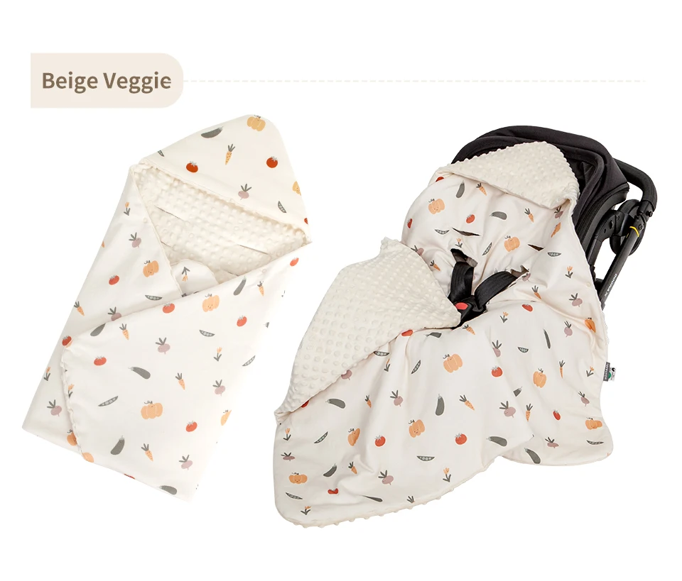 Babydecke für Neugeborene mit Kapuze, winddicht, draußen gehen, warm, tragbar, Wickeltuch im Korb, Baby-Auto-Sicherheitssitze für 0–3 Monate – Detail 20