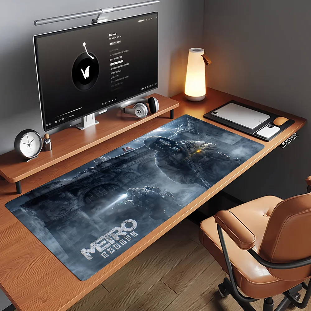 M-Metro E-ExodusS Mouse Pad Non-slip Locking Edge DeskMat PC Laptop Accessories Rubber Office Keyboard Game Carpet 350x900x3mm