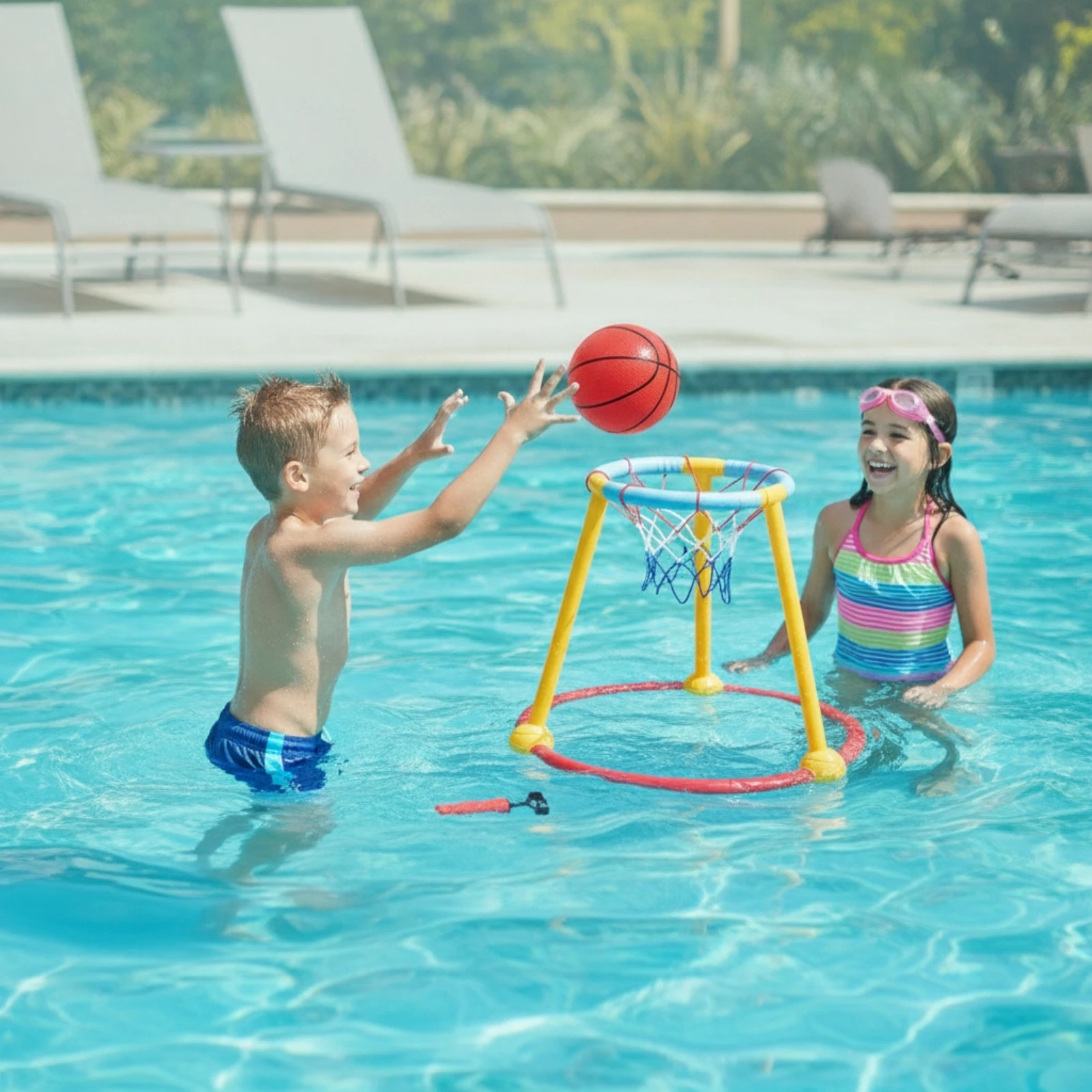 water-basketball-set-with-pump-freestanding-toy-for-children-backyard