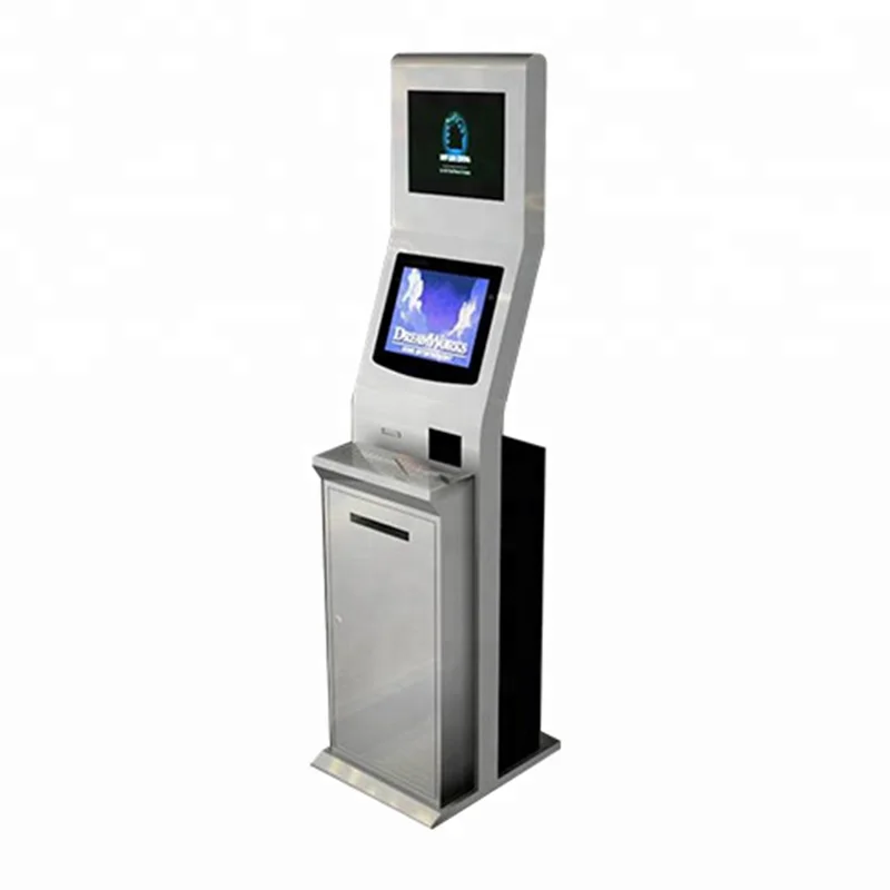 

Dual Touch Screen Self-service Kiosk/Advertising Kiosk for Bank Vending