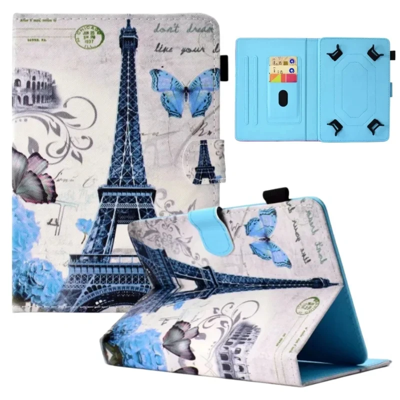 Flip Book Cover Case Universal For BMAX MaxPad I9 I10 I11 Power Pro Plus Magnetic Funda with Card Slots (NO REAR CAMERA HOLE)