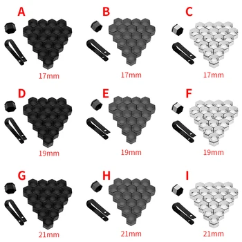 Bouchons d'écrou de roue de voiture, 20 pièces, résistants à l'usure, couvercle de vis de moyeu automobile, haute Fixation, Protection de prise spéciale 17mm Gary