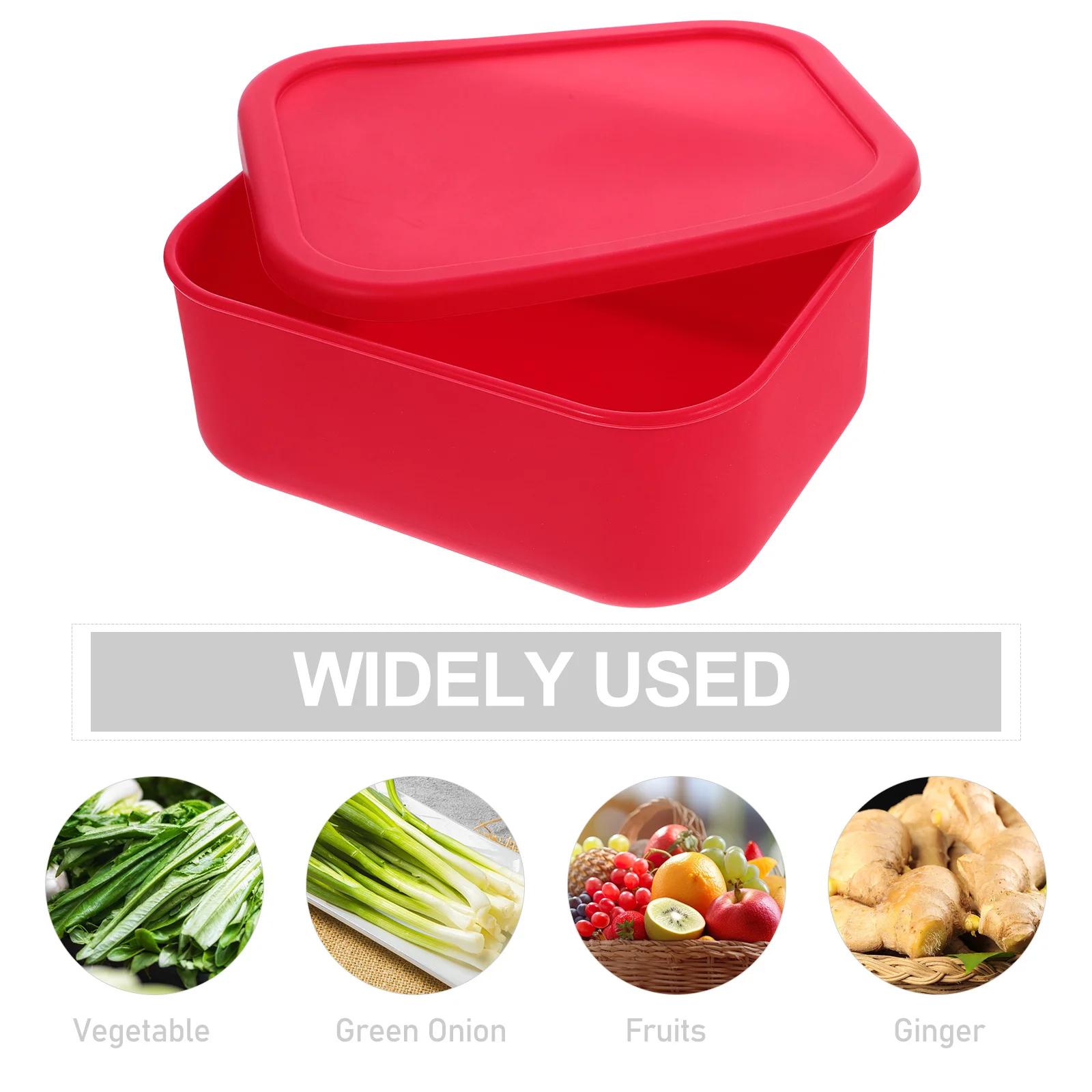 

Freezer Food Container Silicone Refrigerator Fruit Box Small Size Lightweight Sealing Storage Box Baby Food Organizer