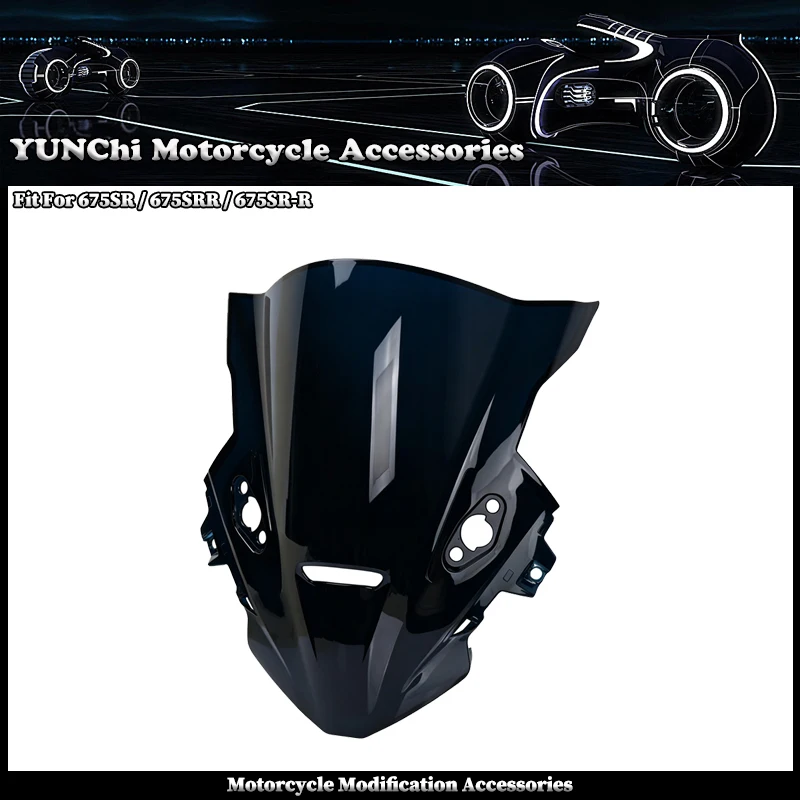 Motorcycle Rise Windscreen Windshield Wind Deflectors Shield Protector Fit For CFMOTO 675SR 675SRR 675SR-R 675 SR SRR SR-R