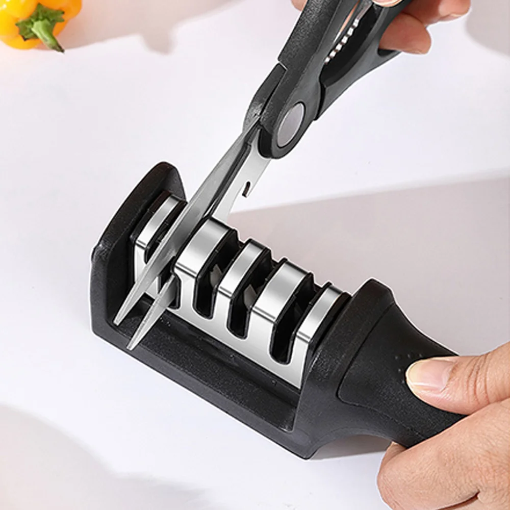 

Handheld Knife Sharpener Professional Multi-function 4 Stages Style Quick Knife Sharpen for Kitchen Knives Accessories Tools