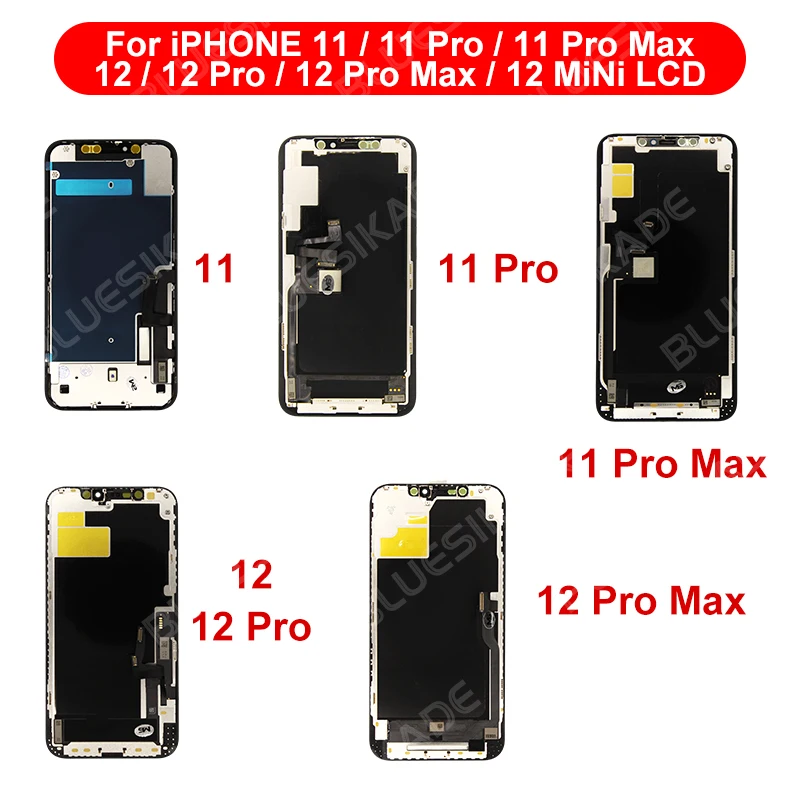OLED For iPhone X XR XS MAX Display 3D Touch Screen Digitizer For 11 Pro 12 Mini 13 Pro Max 14 Plus 15 LCD Replacement Parts