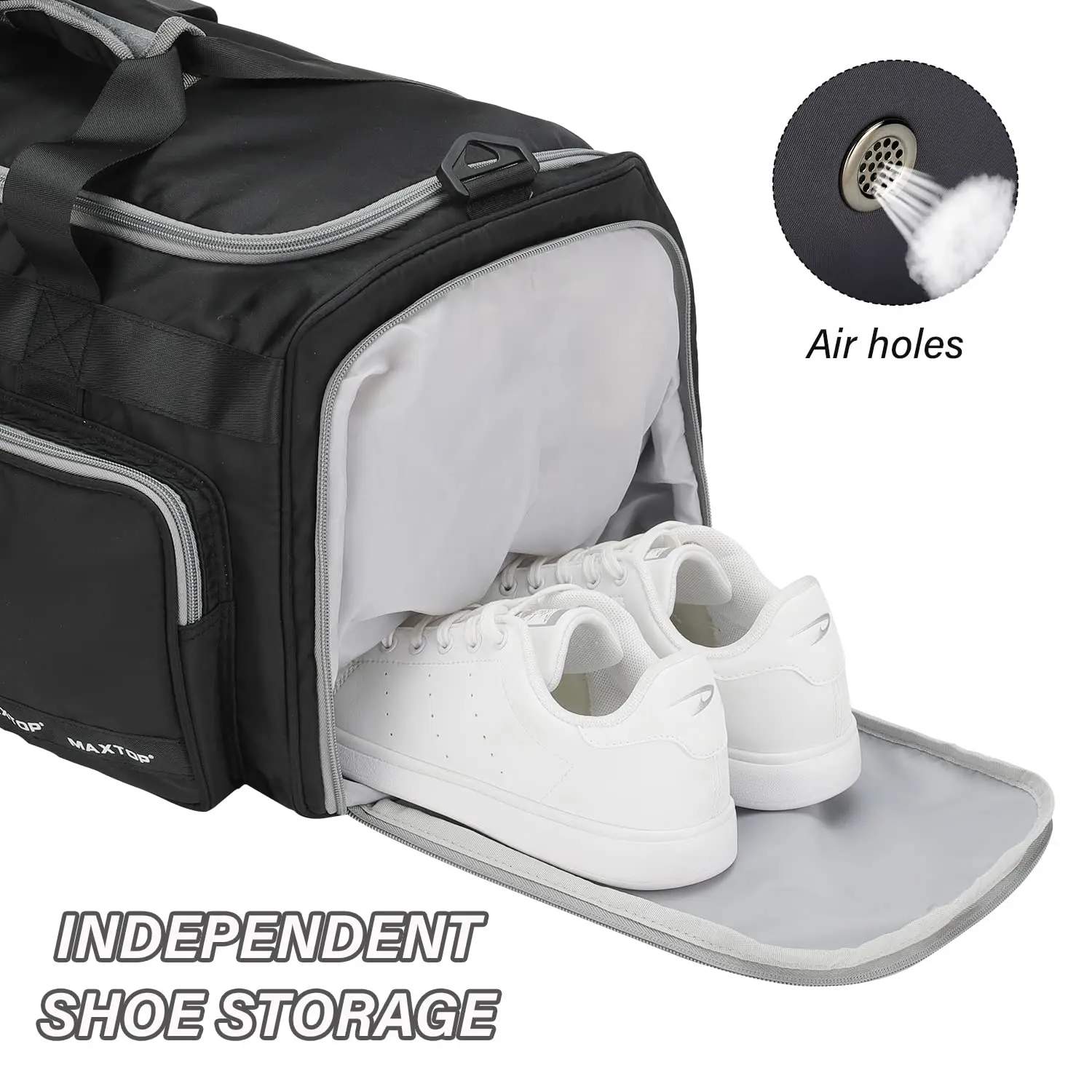 Luggage Travel Bag for Women men waterproof Fitness Duffel Bag with Shoe Compartment Hospital Bag for Labor and Delivery Medium