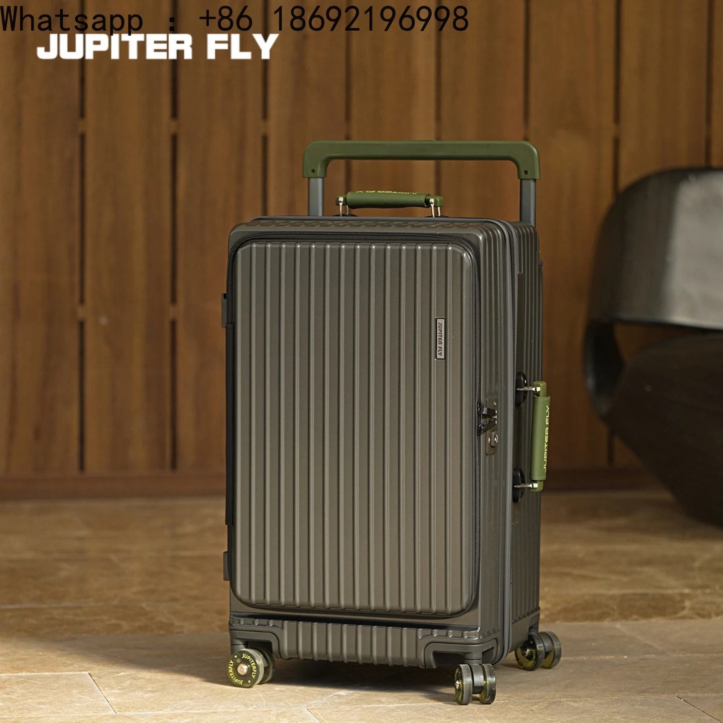 Side Opening Suitcase Wide Trolley Travel Case with Skating Spinner Wheels TSA Lock Rolling Luggage PC Material 20/24/26/28inch