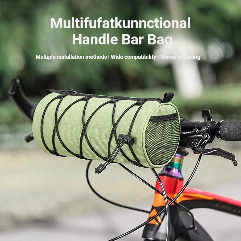 Bike Handlebar Bags 3L Water-Resistant Bicycle Front Storage Bag Multi-Point Storage Large Main Compartment Crossbody Bags