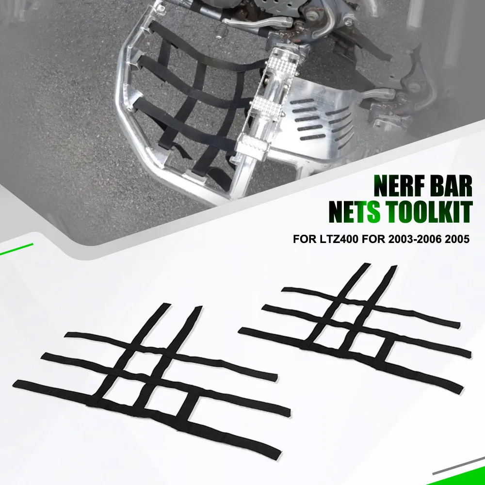 

2024 For Polaris For Pred For Suzuki LTZ400 For 2003-2006 2005 Polaris Predator 500 Nerf Bar Nets Waterproof Nylon ATV Toolkit
