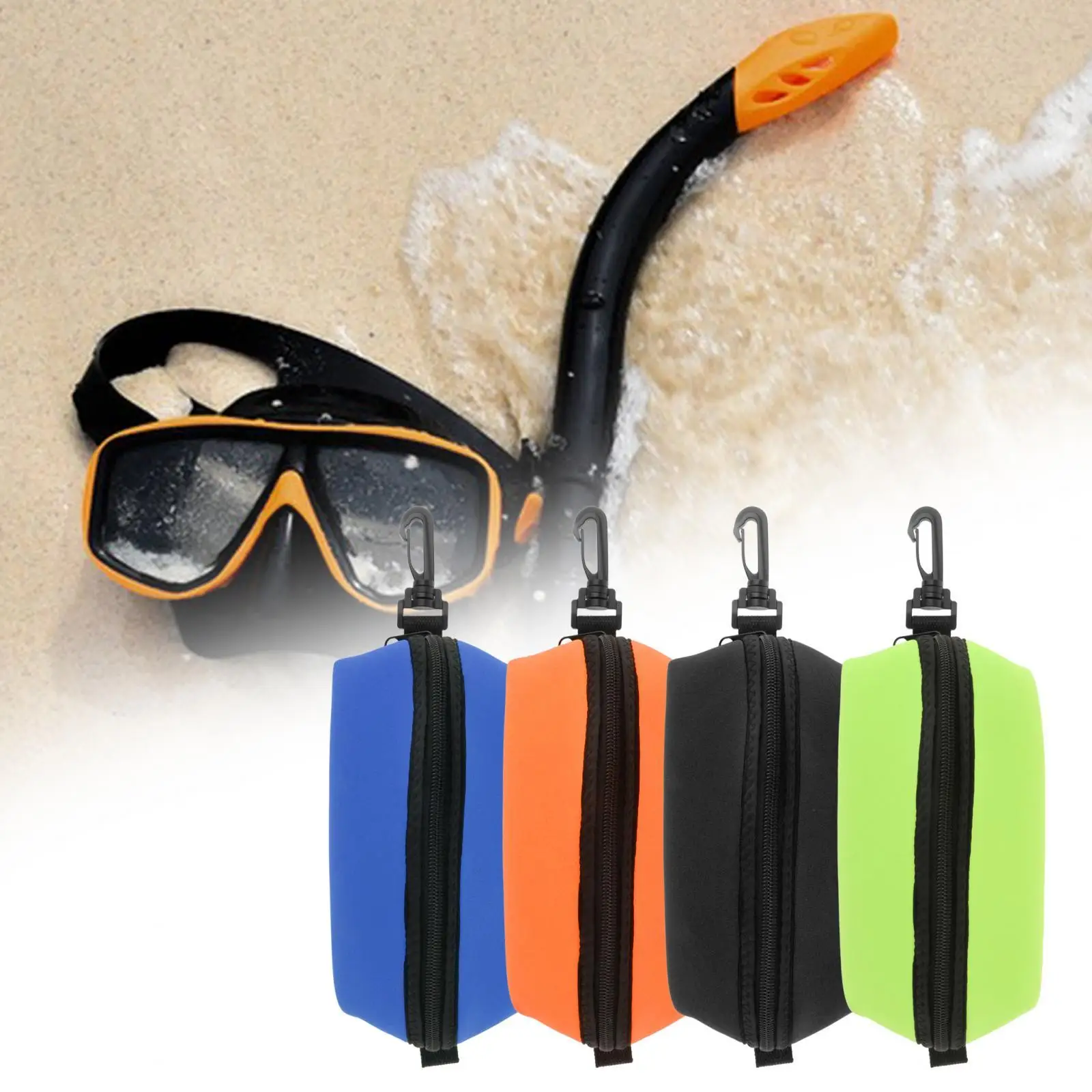 Swimming Scuba Glasses Case for Wire Wheel Motion Camera Counterweight Belt