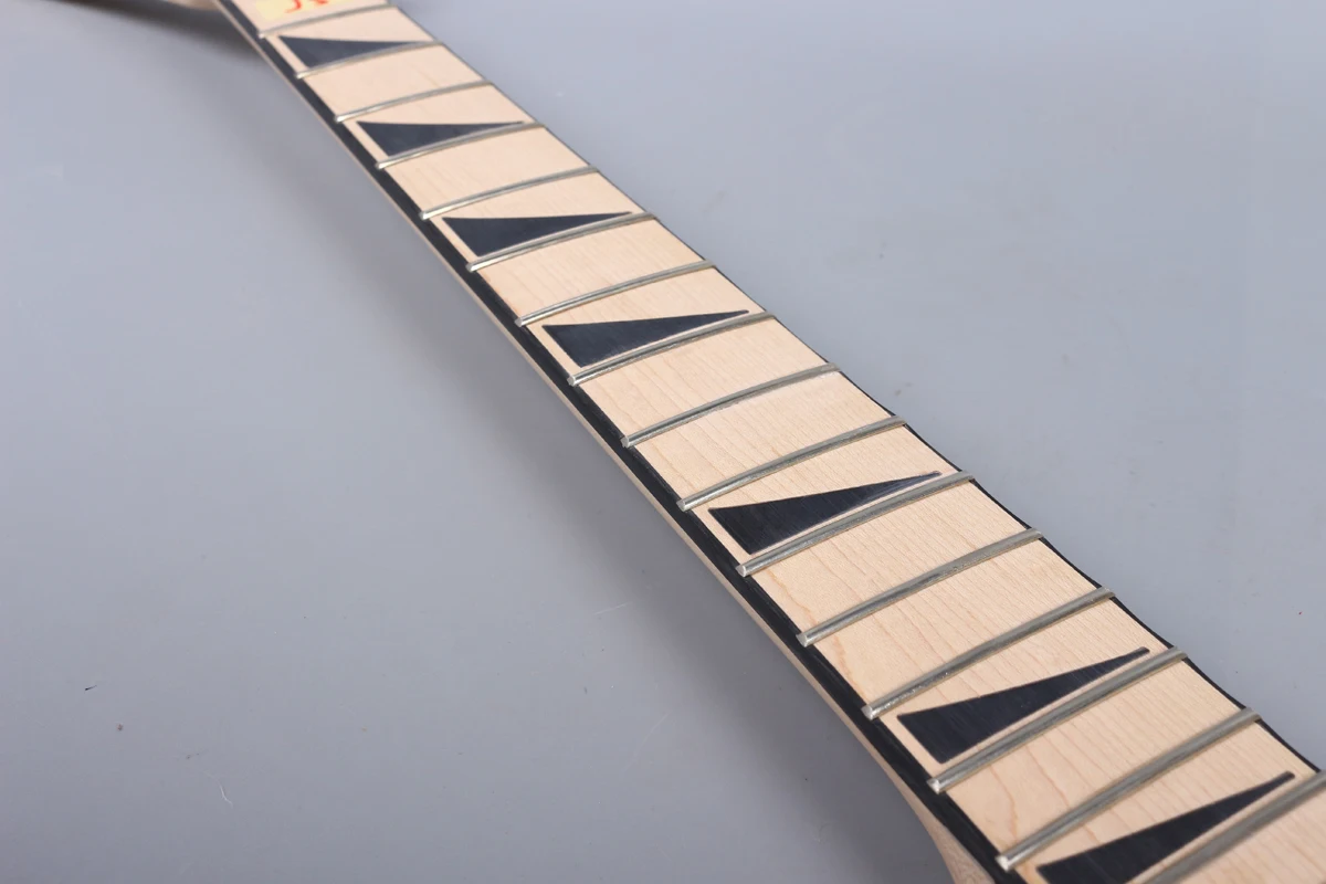 Guitar Neck 24fret 25.5inch Maple Fretboard Shark Fin Jackson DIY Reversed Head J14