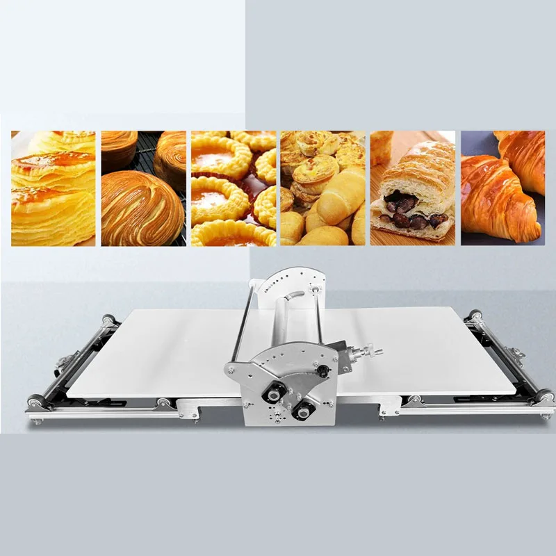 Electric 110V/220V Convenient Desktop Foldable Dough Sheeter for Dessert Shop Bakery Pastry Shop