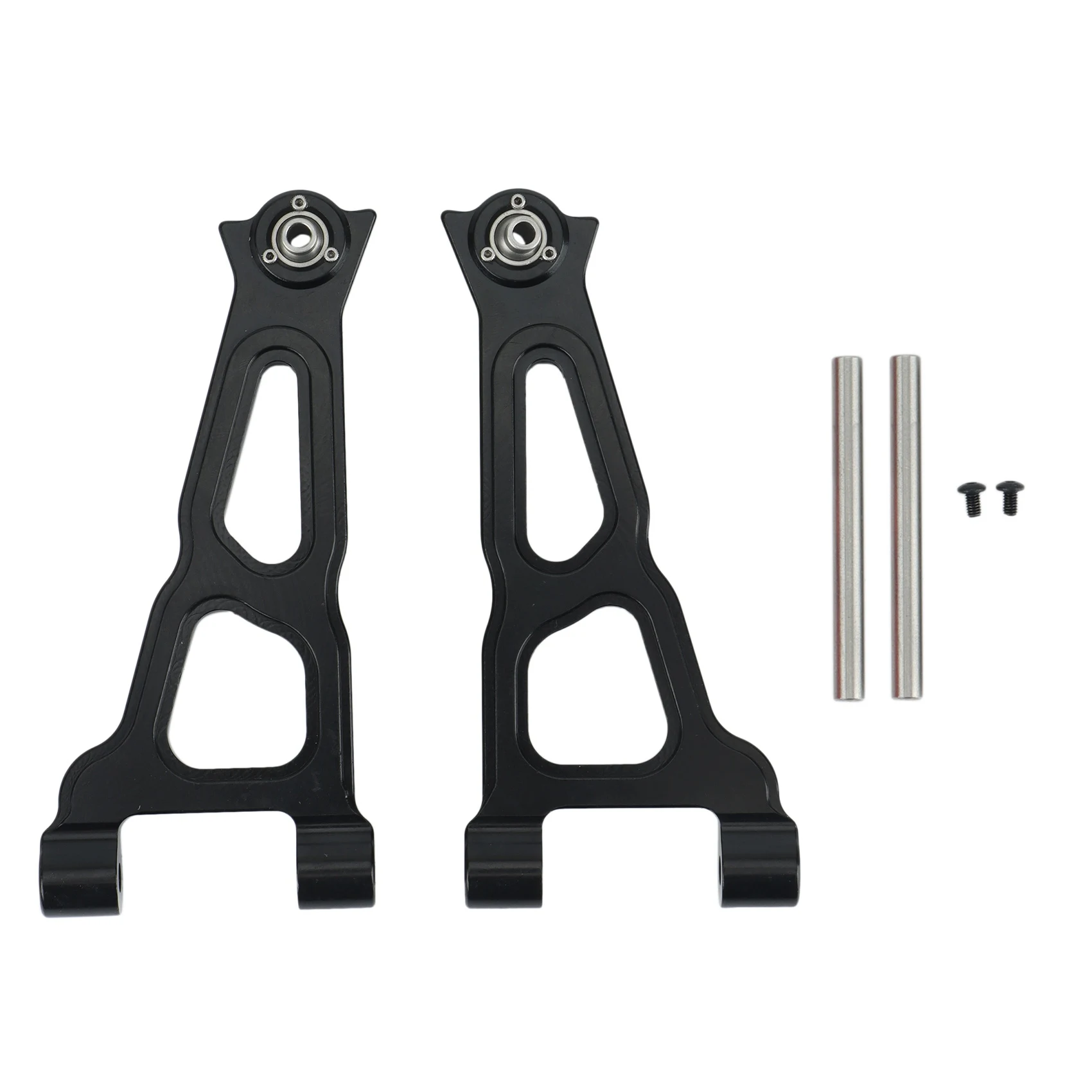 2 Stücke Metall Front Upper Suspension Arm für LOSI SUPER BAJA REY 1/6 Desert Truck RC Auto Upgrade Teile, Schwarz