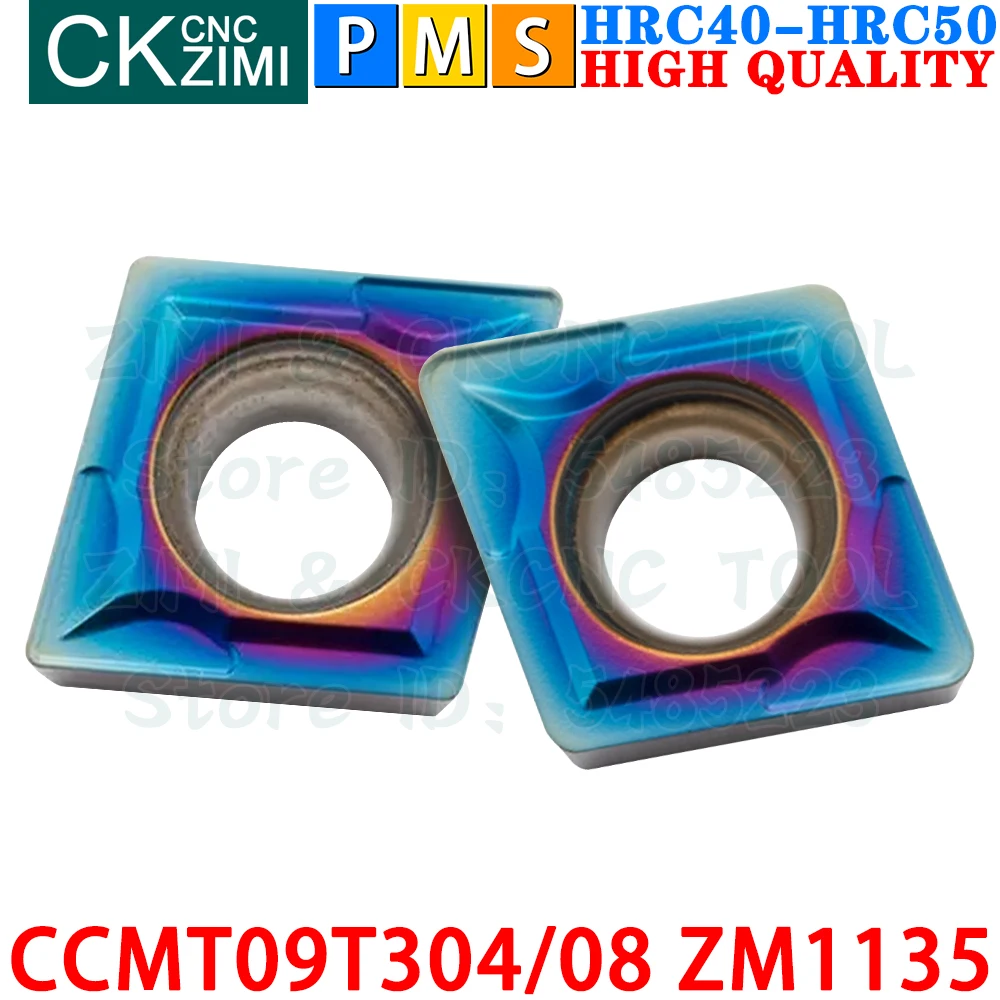 CCMT09T304 ZM1135 CCMT09T308 ZM1135 CCMT32.51 CCMT32.52 Sisipan Karbida Alat Sisipan Pembalik Internal Eksternal Alat Pemotong Bubut Logam CNC CCMT 09T3 CCMT09T3 Alat pertukangan