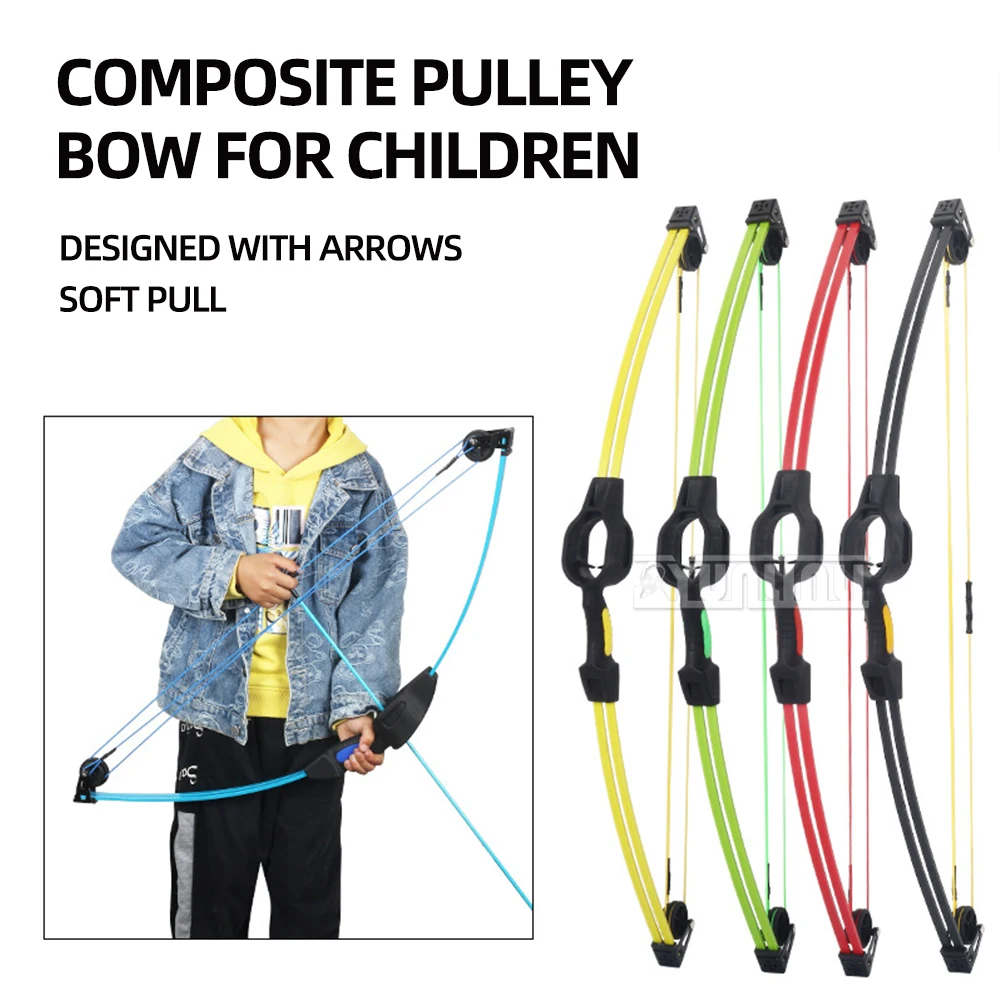 Children's Composite Pulley Bow and Arrow Entry-Level Left and Right Hand Universal Youth Archery Equipment